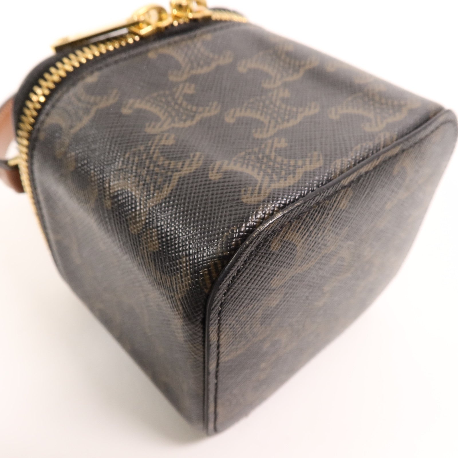 CELINE 塗層帆布Mini Vanity Case手挽肩背兩用袋