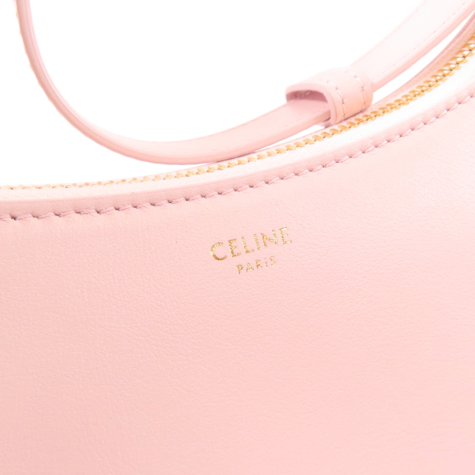CELINE 牛皮皮革Ava金扣肩背袋