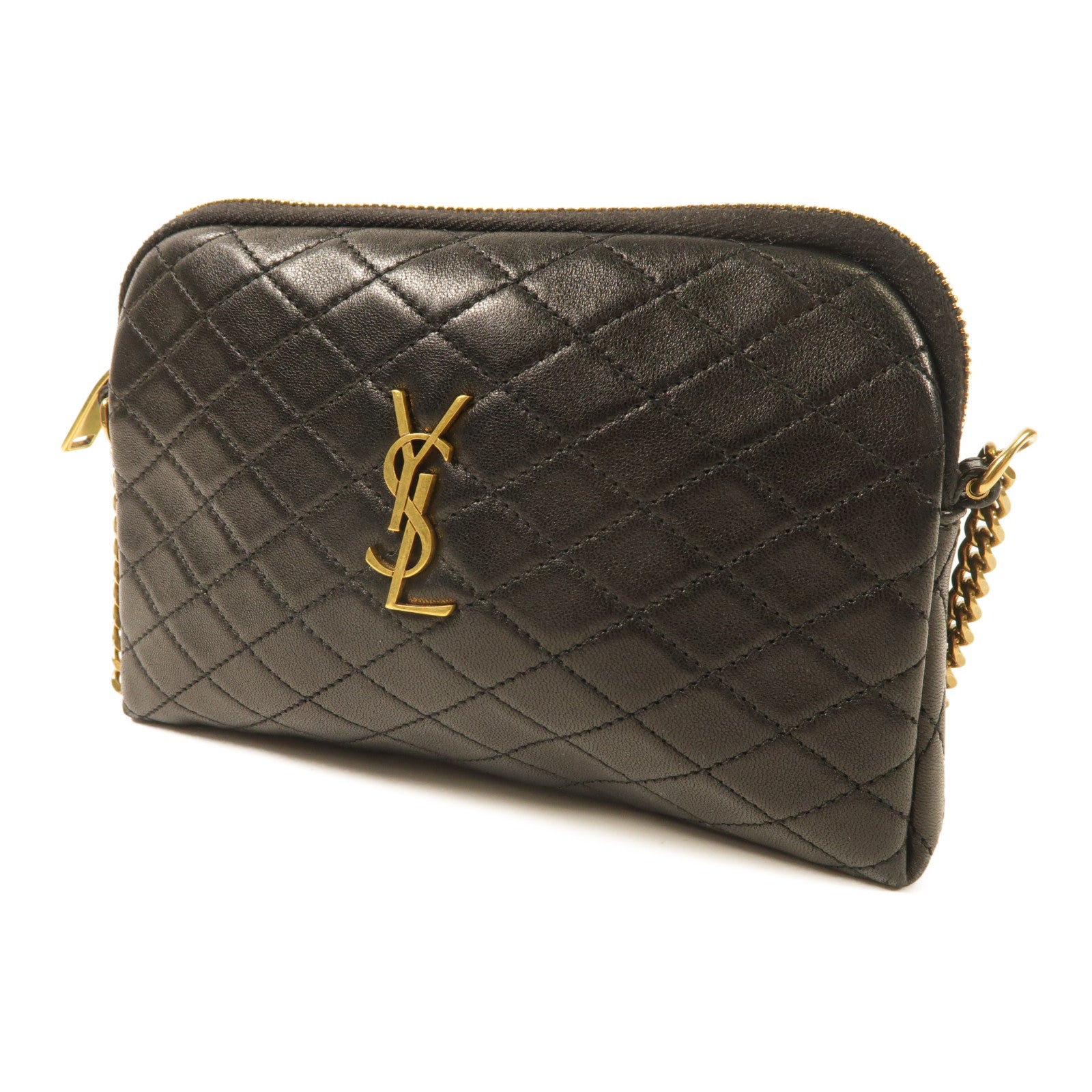 YVES SAINT LAURENT 羊皮皮革Gaby Mini金扣肩背袋