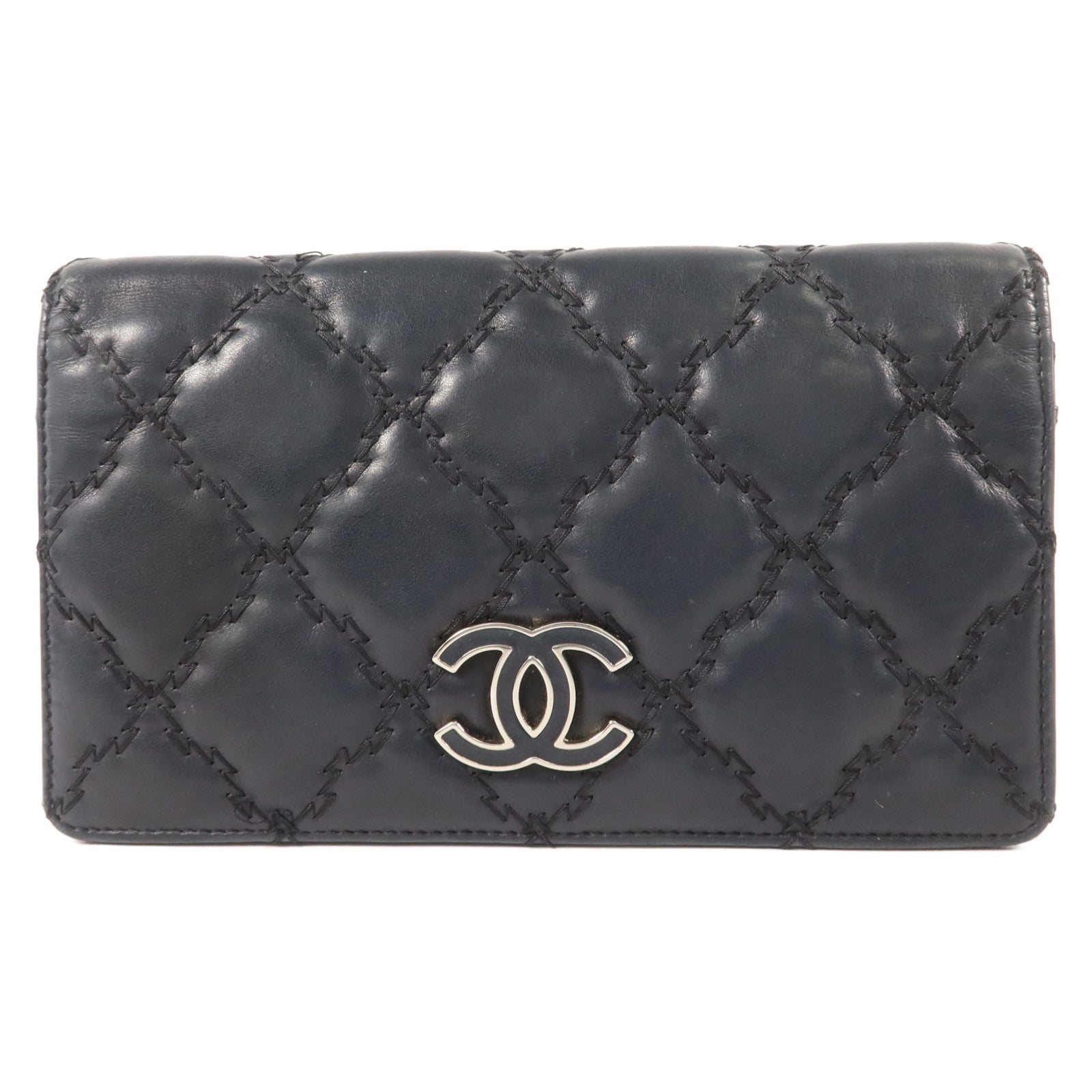 CHANEL 羊皮皮革Long Bifold Wallet長錢包