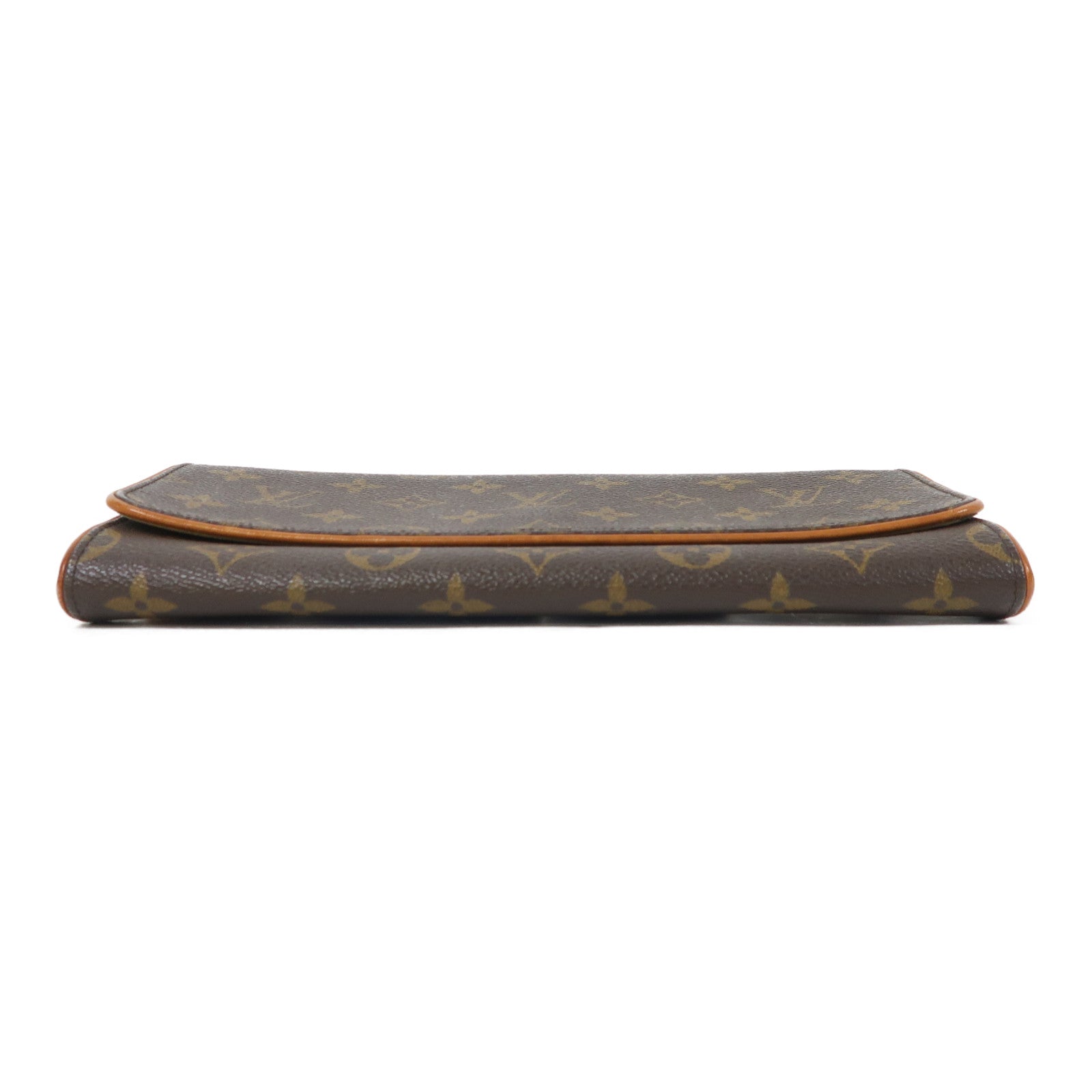 LOUIS VUITTON 【激減優惠】Monogram Pochette Twin金扣肩背袋啡色