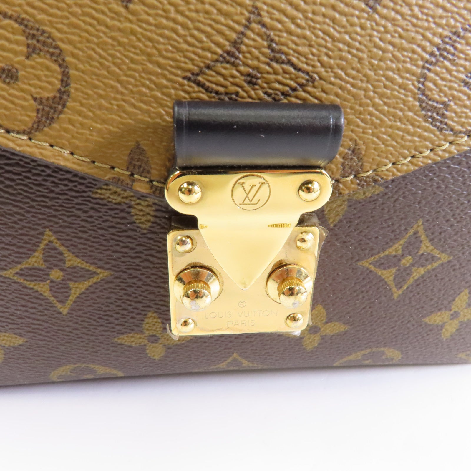 LOUIS VUITTON Monogram Pochette Métis金扣手挽肩背兩用袋啡色