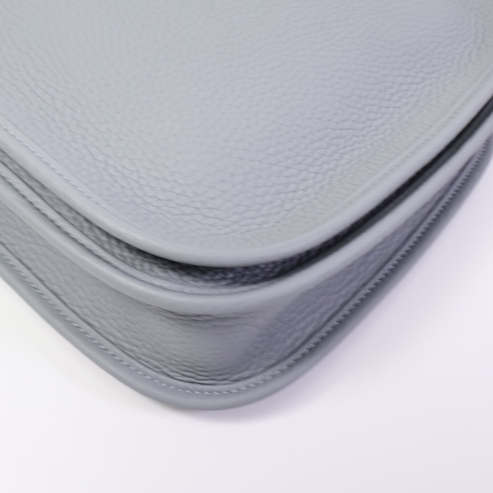 HERMES Clemence皮革Evelyne 23肩背袋Gris Pantin