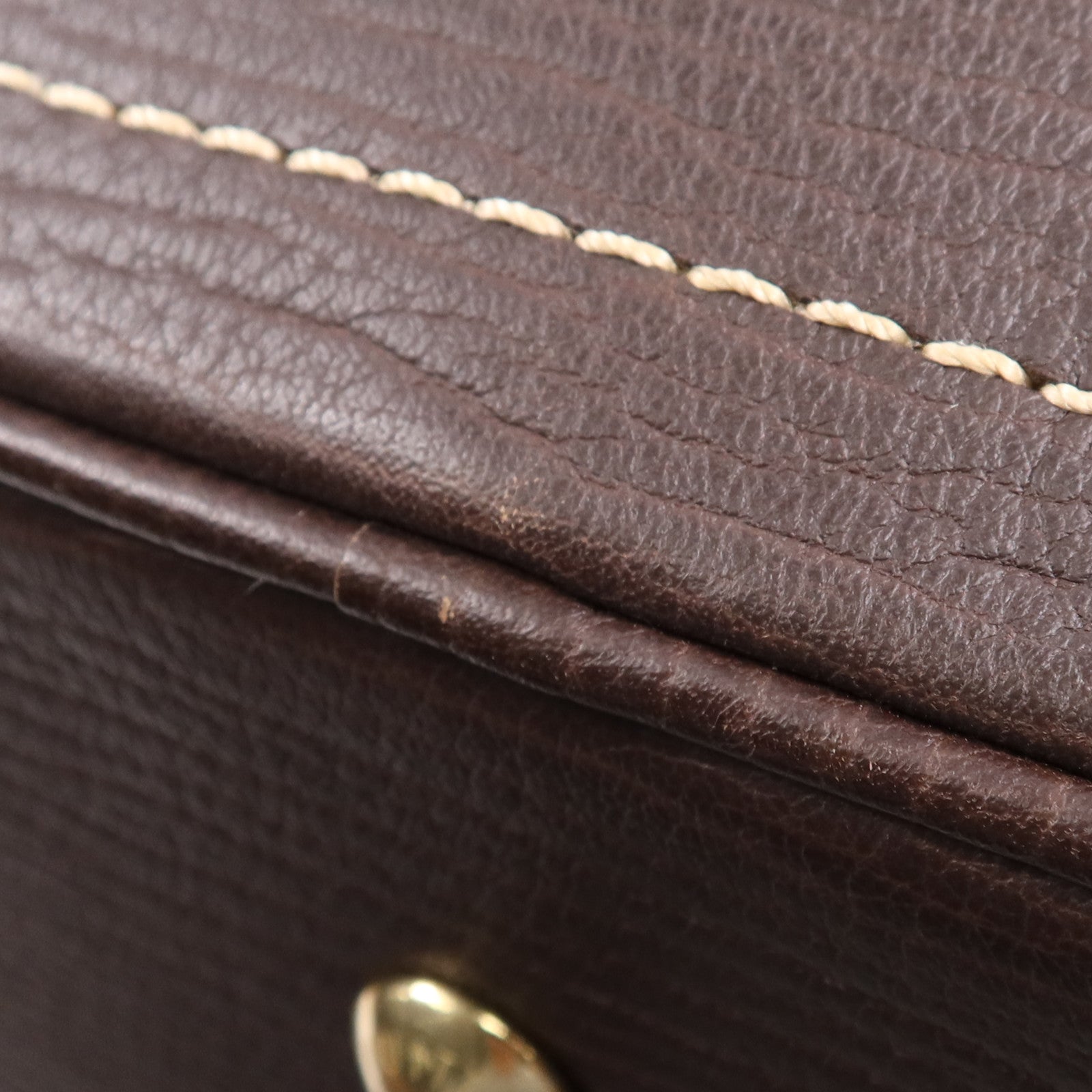 LOUIS VUITTON Monogram Mini Lin Isfahan 金扣手挽袋