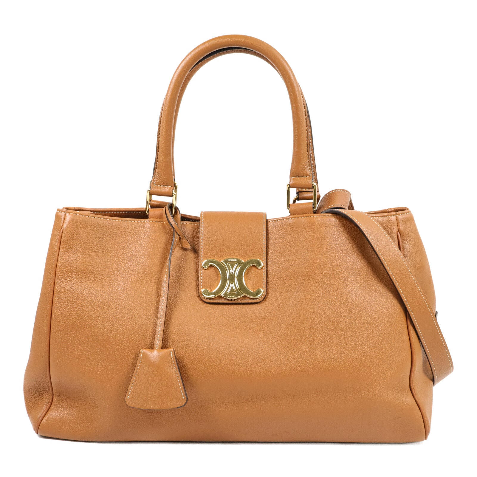 CELINE 牛皮皮革Appoline Bag Medium手挽肩背兩用袋