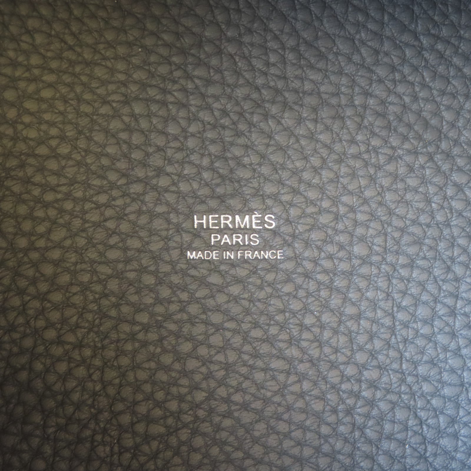 HERMES Clemence皮革Picotin PM銀扣手挽袋Gris Misty/灰色