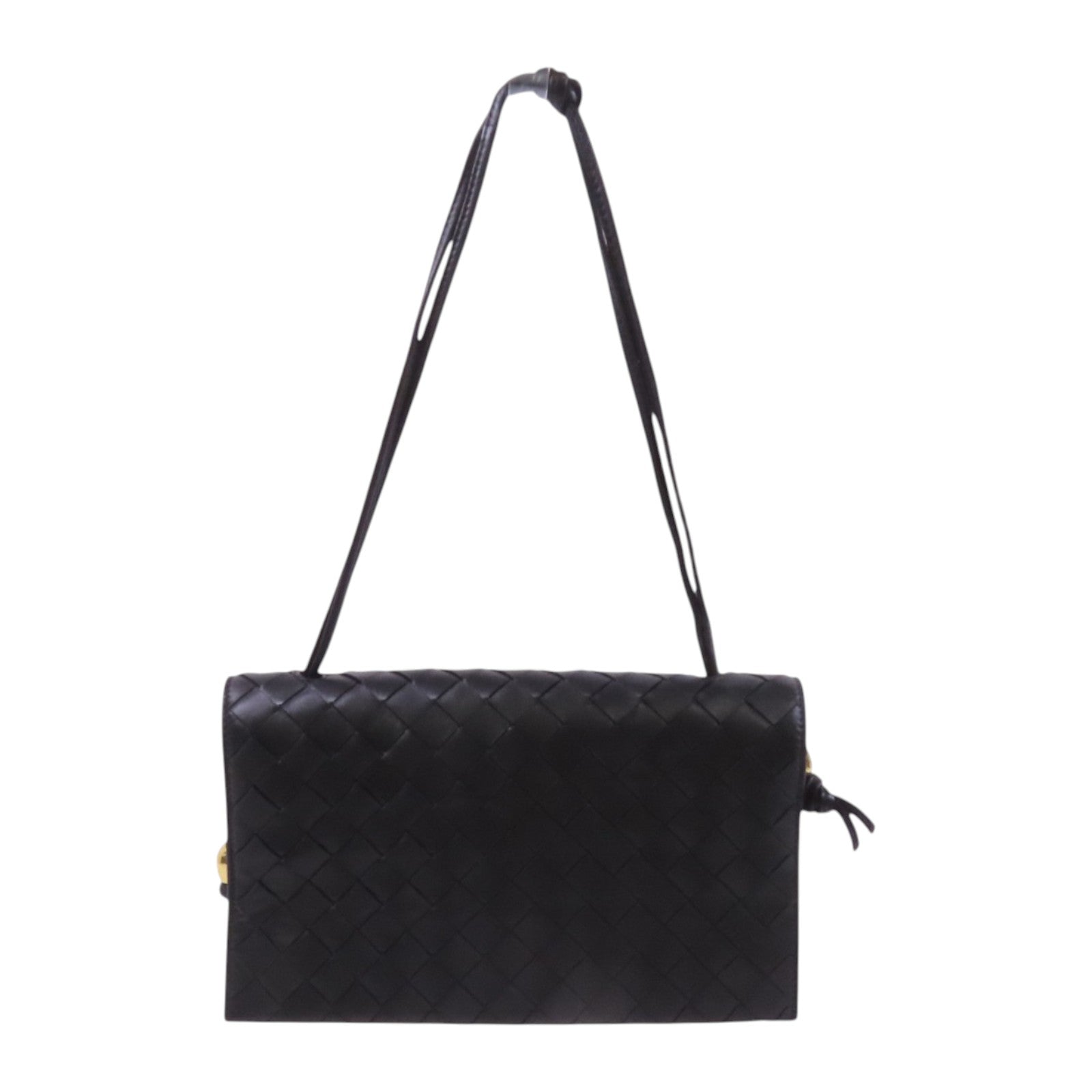 BOTTEGA VENETA 織紋皮革Shoulder Bag金扣肩背袋