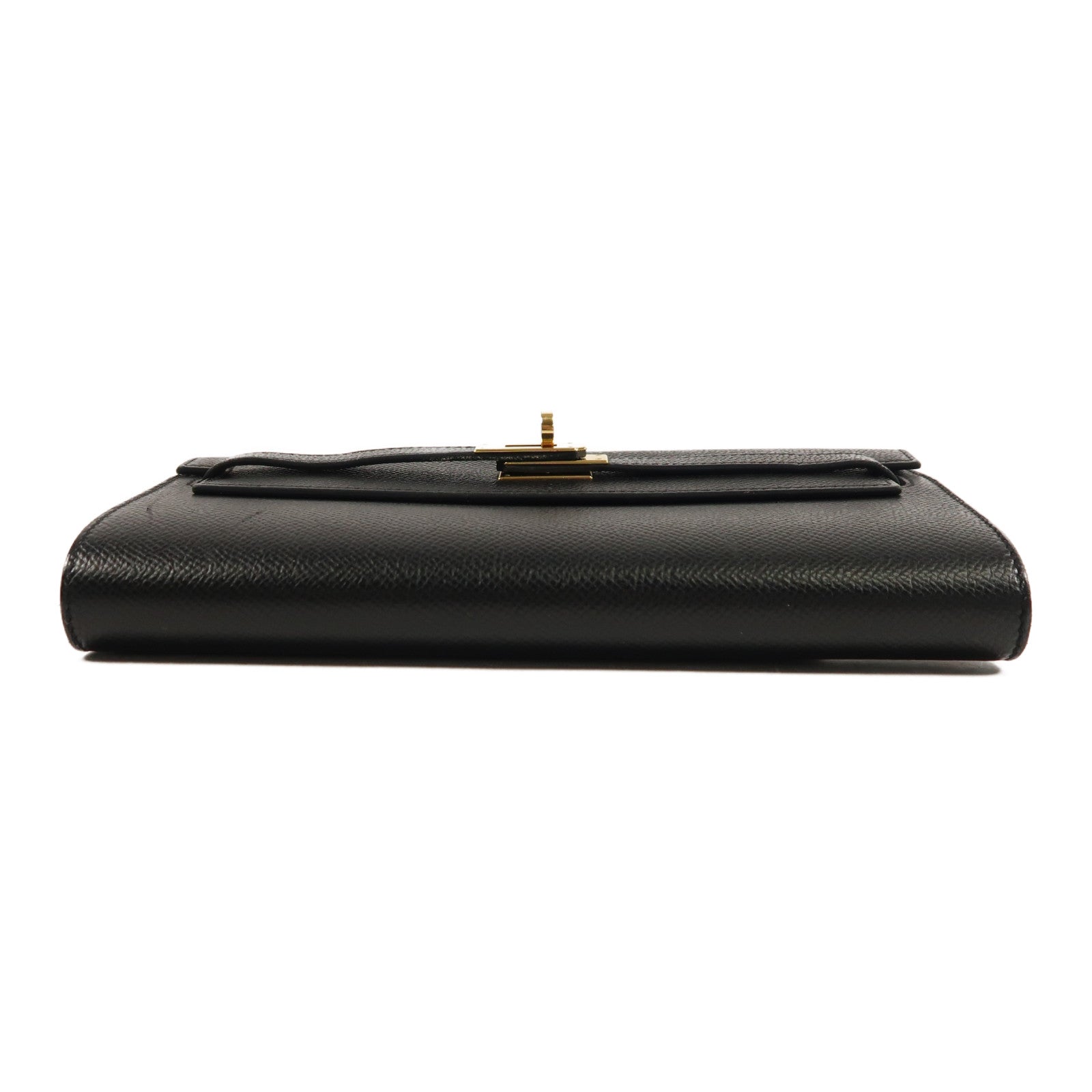 HERMES Epsom皮革Kelly To Go金扣肩背袋Noir