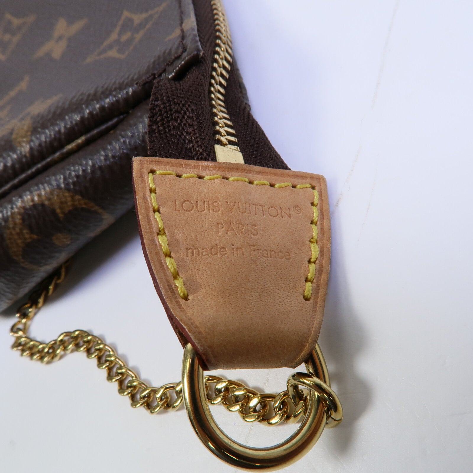 LOUIS VUITTON Monogram Mini Pochette Accessoires鏈帶手挽袋