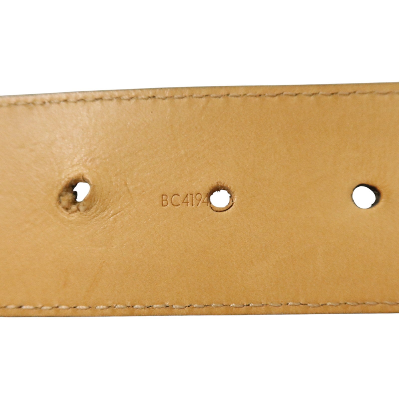 LOUIS VUITTON Epi Fleur Belt 85cm金扣皮帶