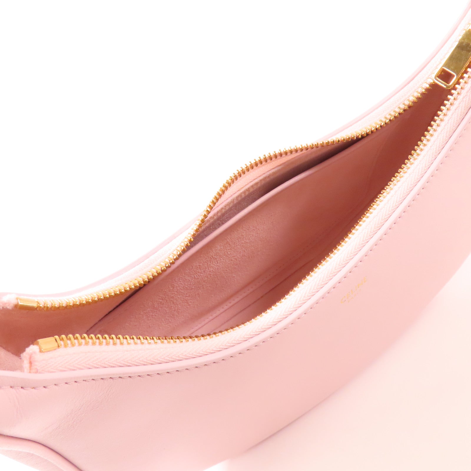 CELINE 牛皮皮革Ava金扣肩背袋