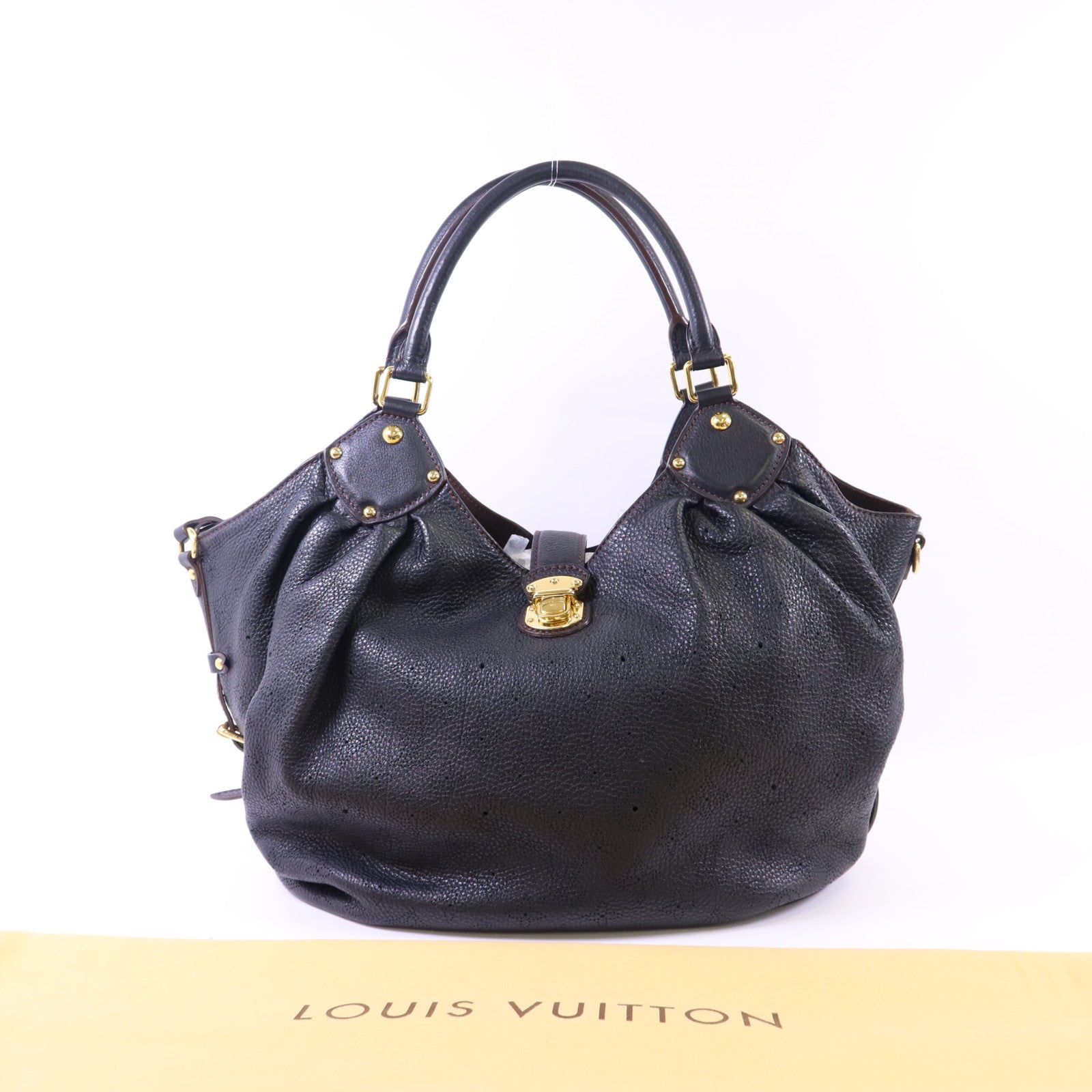 LOUIS VUITTON Mahina Leo L金扣肩背袋