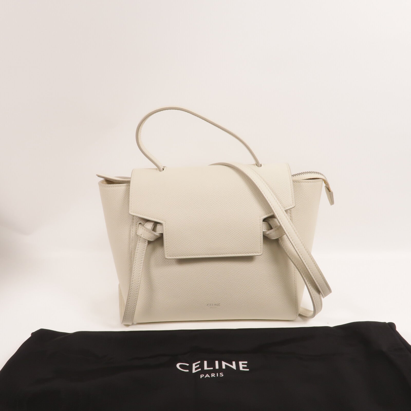 CELINE 牛皮皮革Nano Luggage手挽肩背兩用袋