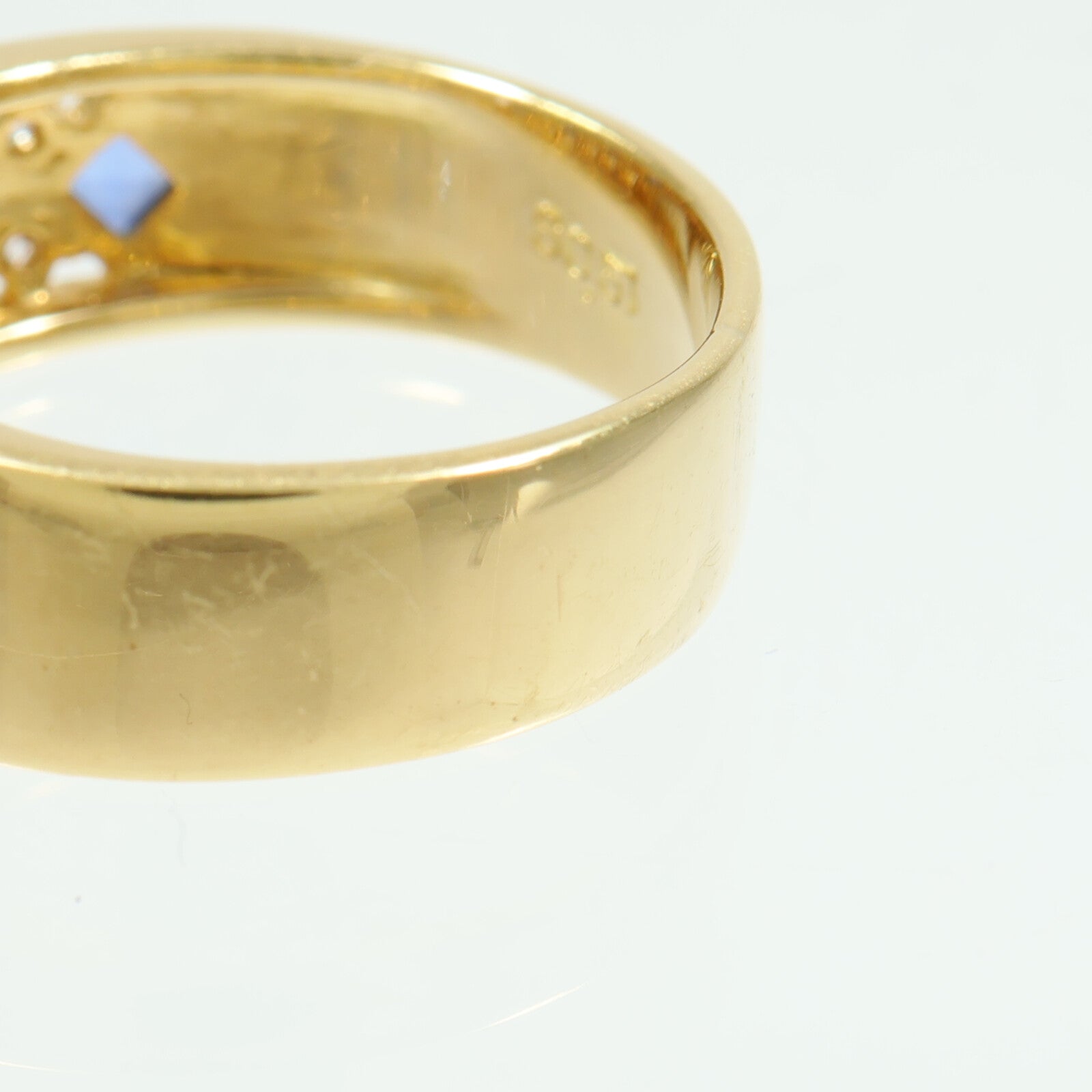 JEWELRY 18K黃金Sapphire Ring藍寶石/鑽石戒指