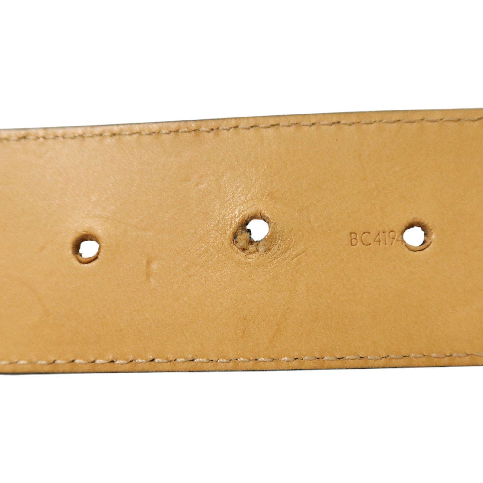LOUIS VUITTON Epi Fleur Belt 85cm金扣皮帶