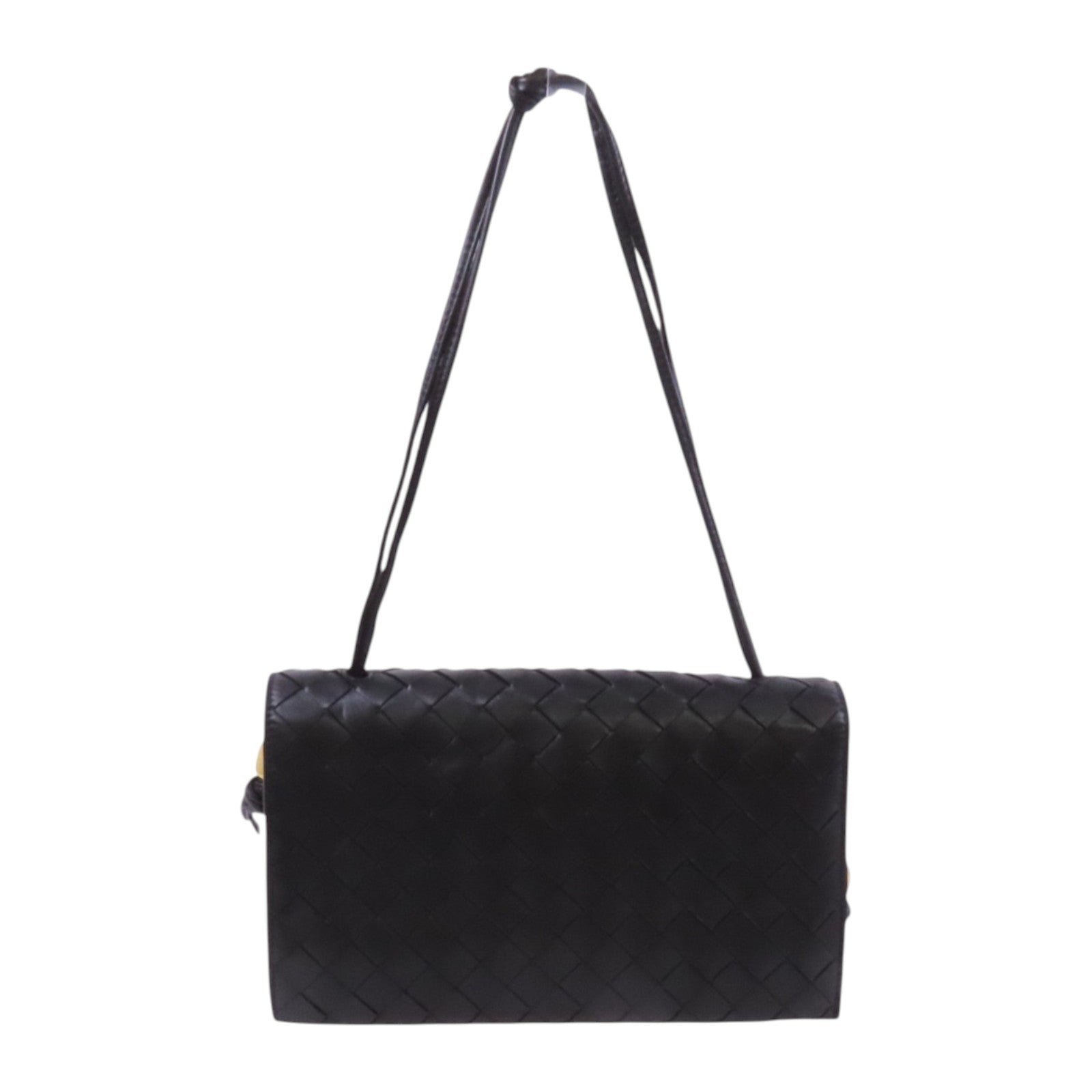 BOTTEGA VENETA 織紋皮革Shoulder Bag金扣肩背袋
