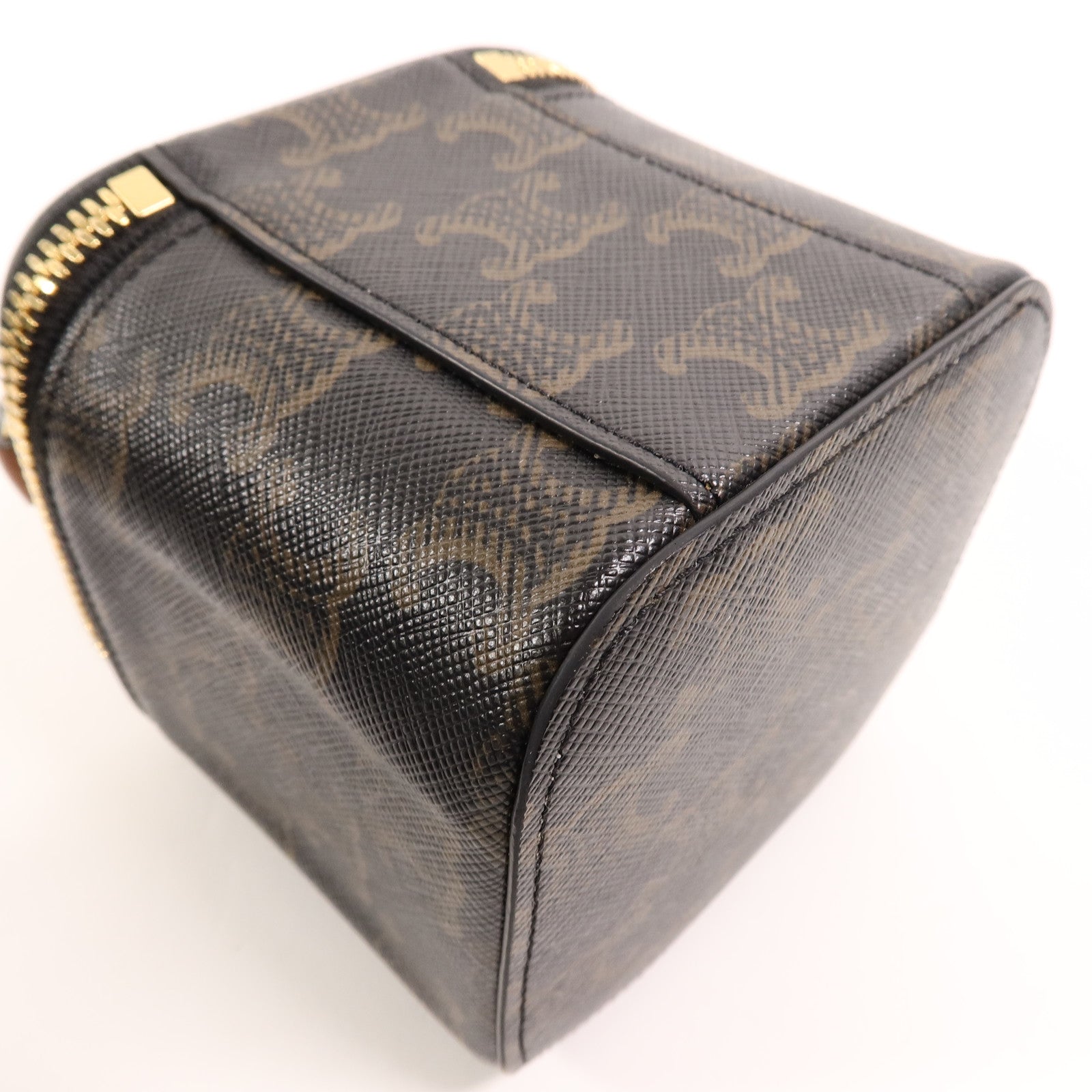 CELINE 塗層帆布Mini Vanity Case手挽肩背兩用袋