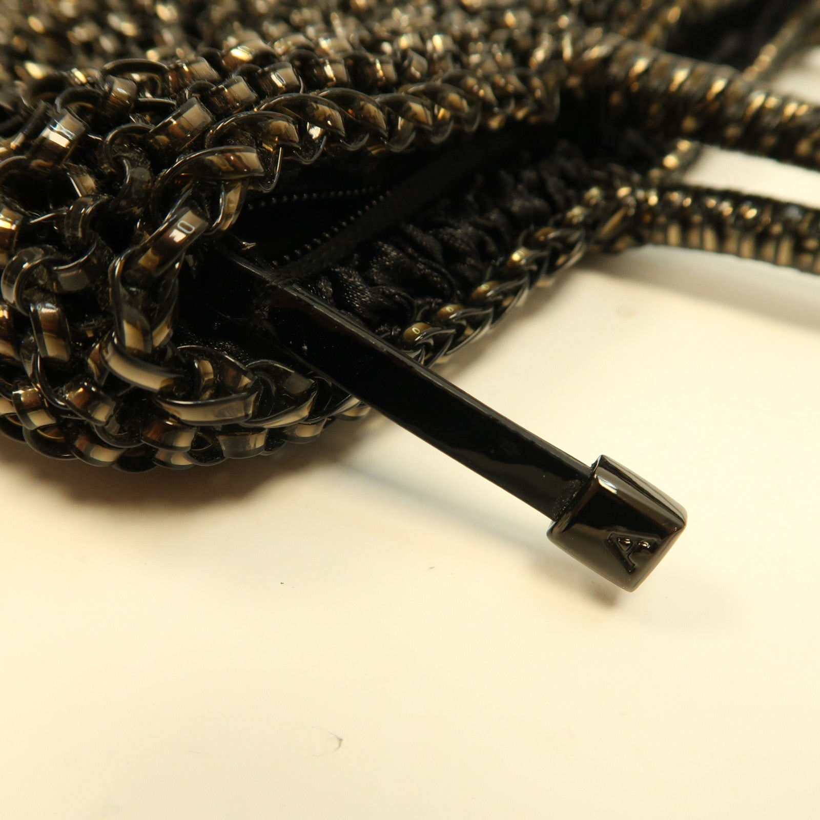 ANTEPRIMA PVC Shoulder Bag銀扣手挽袋黑色