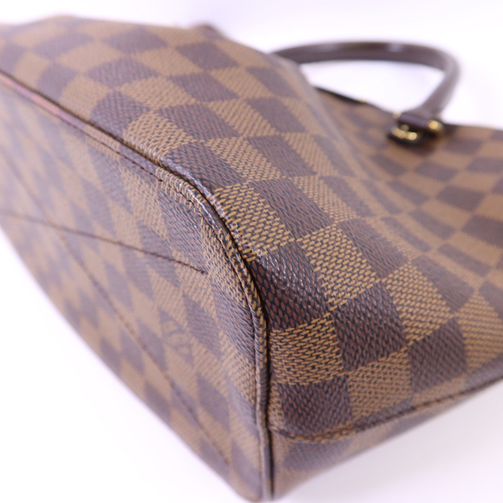 LOUIS VUITTON Damier Siena PM金扣手挽肩背兩用袋