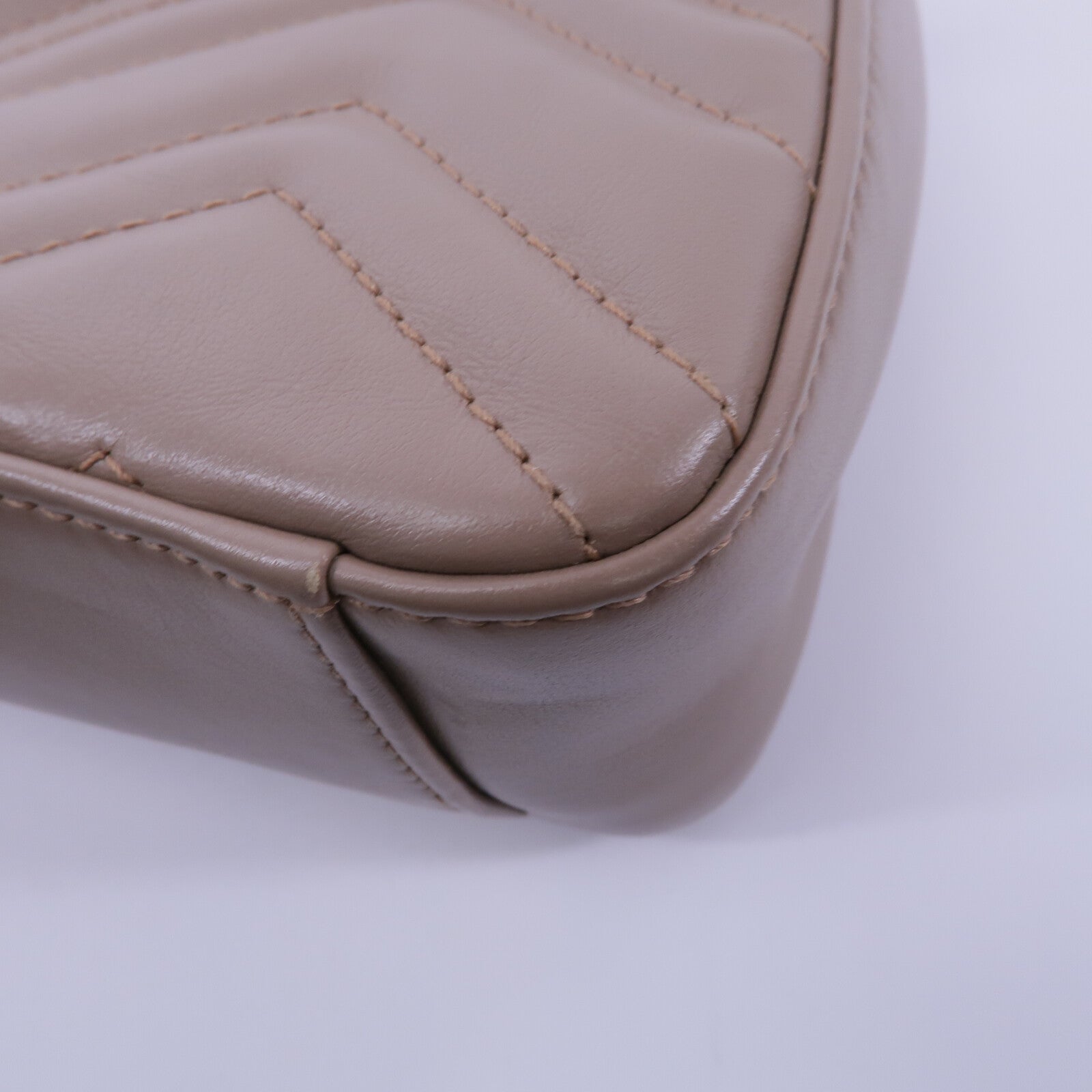 GUCCI 牛皮皮革GG Marmont Mini Top Handle Bag手挽肩背兩用袋