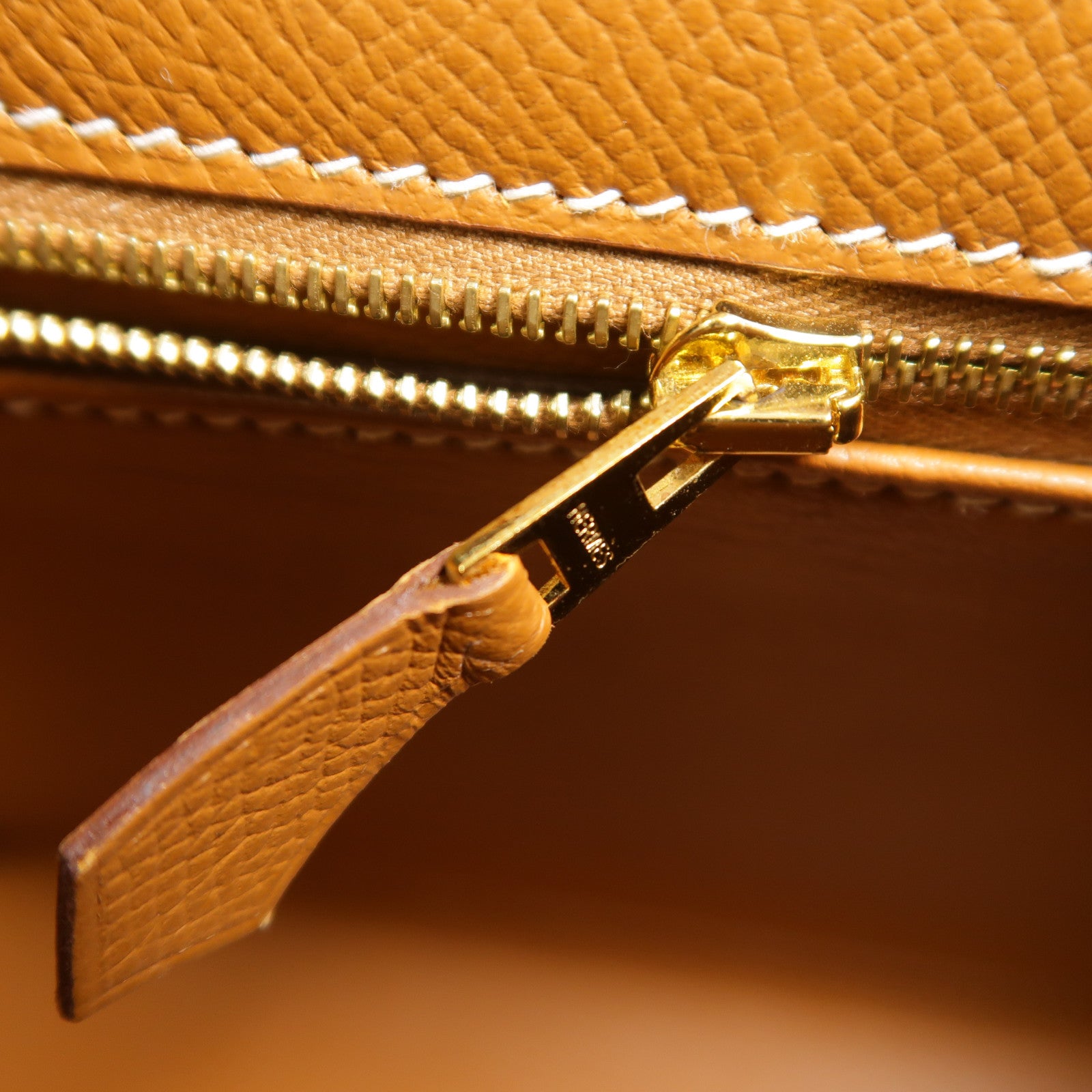 HERMES Epsom皮革Kelly 25手挽肩背兩用袋Gold