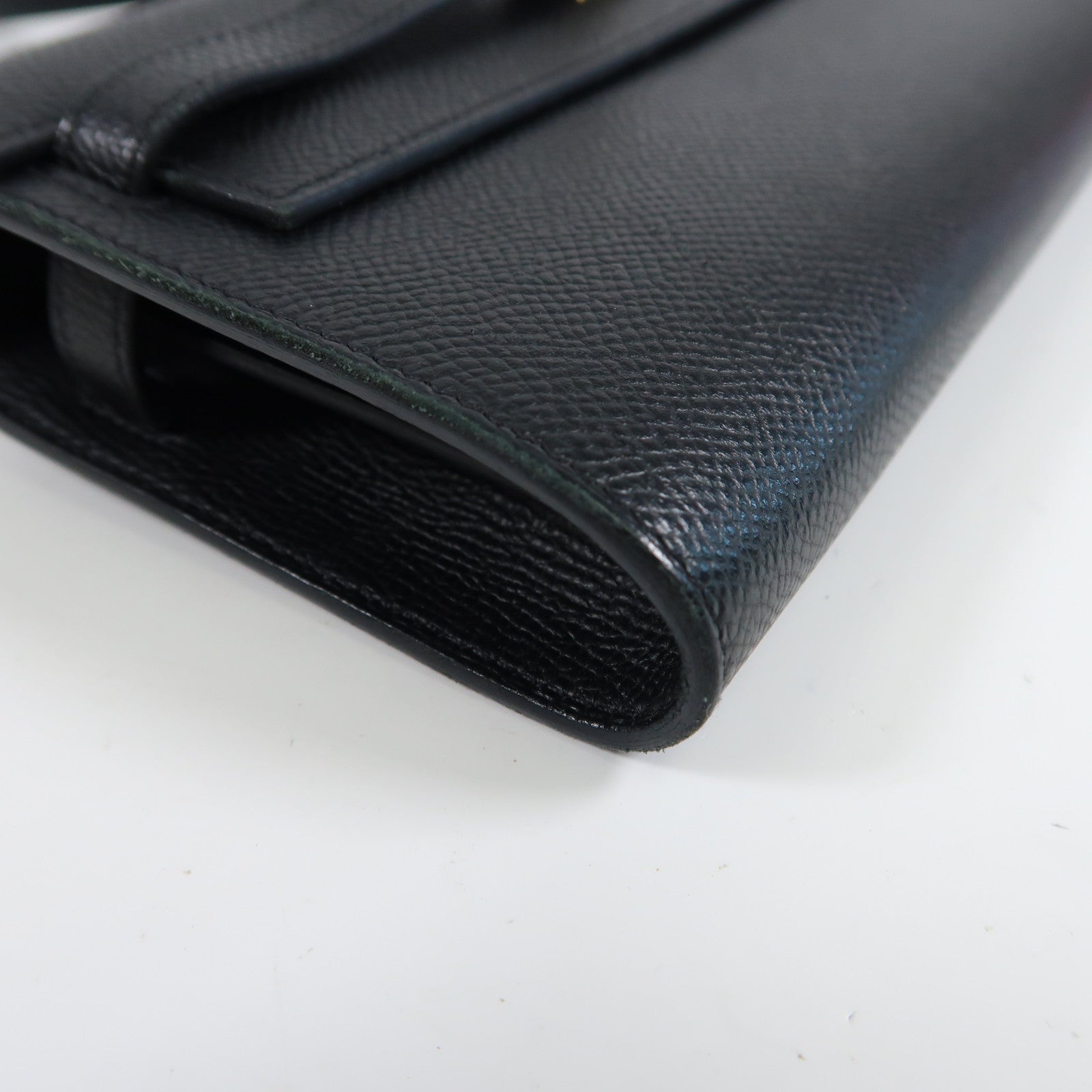 HERMES Epsom皮革Kelly To Go金扣肩背袋Noir