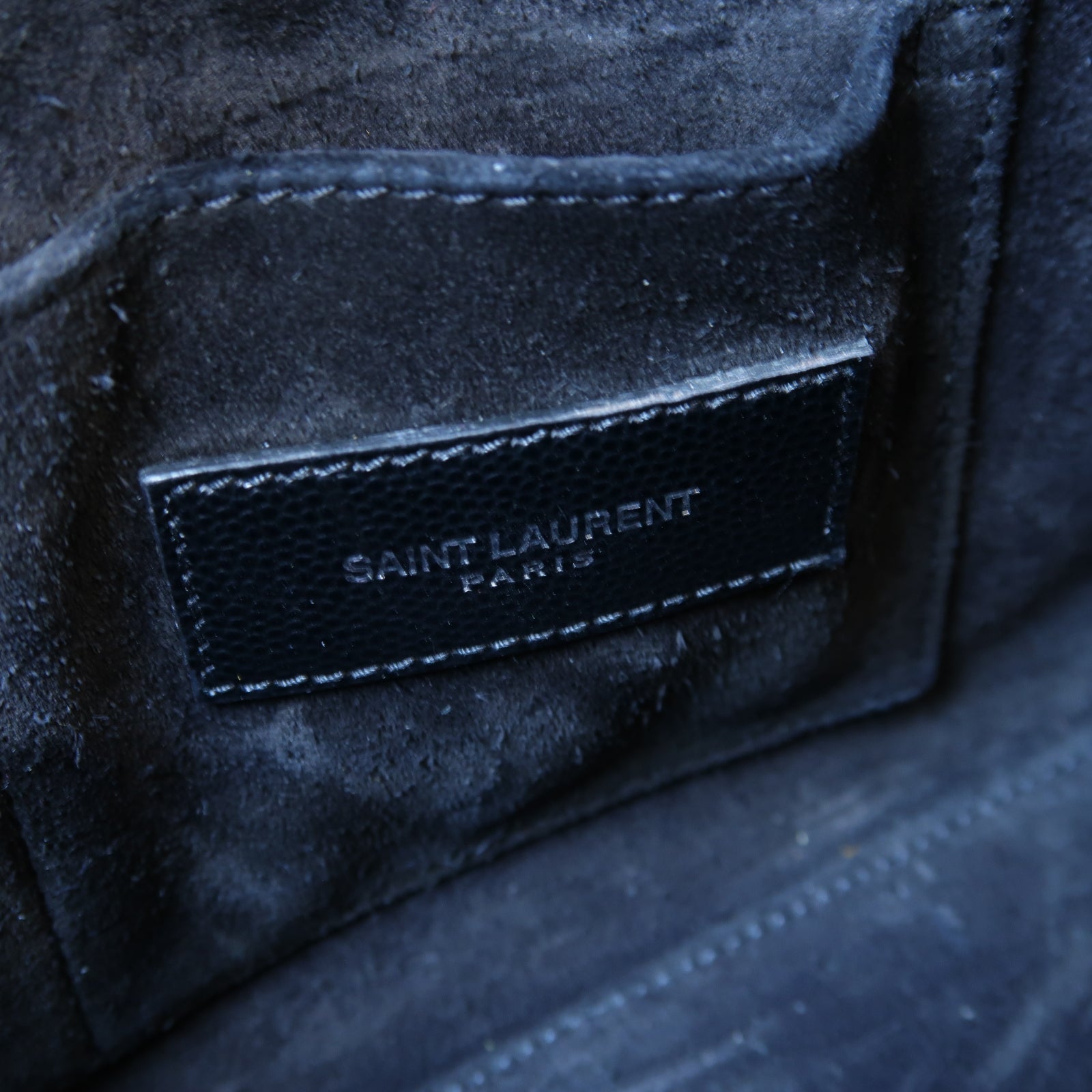 SAINT LAURENT 【激減優惠】牛皮皮革Nano Studded Sac de Jour銀扣手挽肩背兩用袋黑色