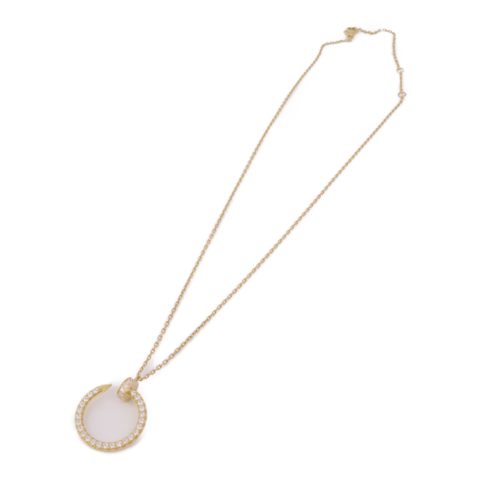 CARTIER 18K黃金Juste Un Clou Diamond Necklace鑽石項鍊