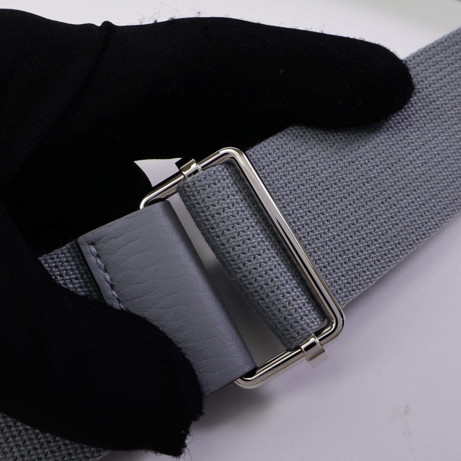 HERMES Clemence皮革Evelyne 23肩背袋Gris Pantin