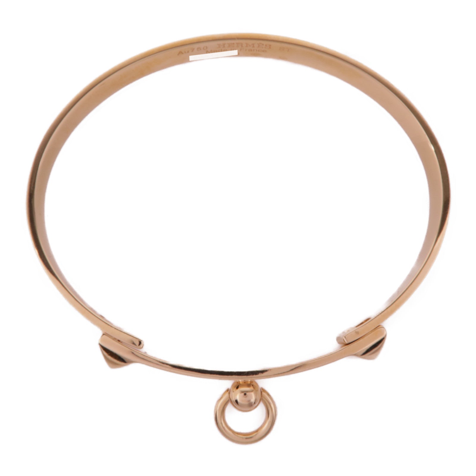 HERMES 18K玫瑰金Collier De Chien手鐲