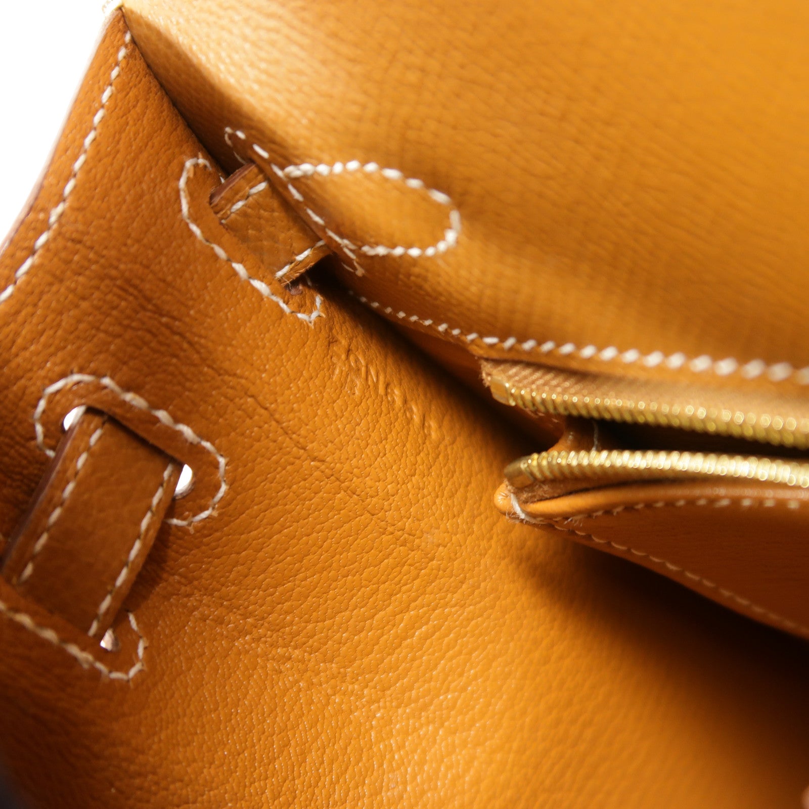 HERMES Epsom皮革Kelly 25手挽肩背兩用袋Gold