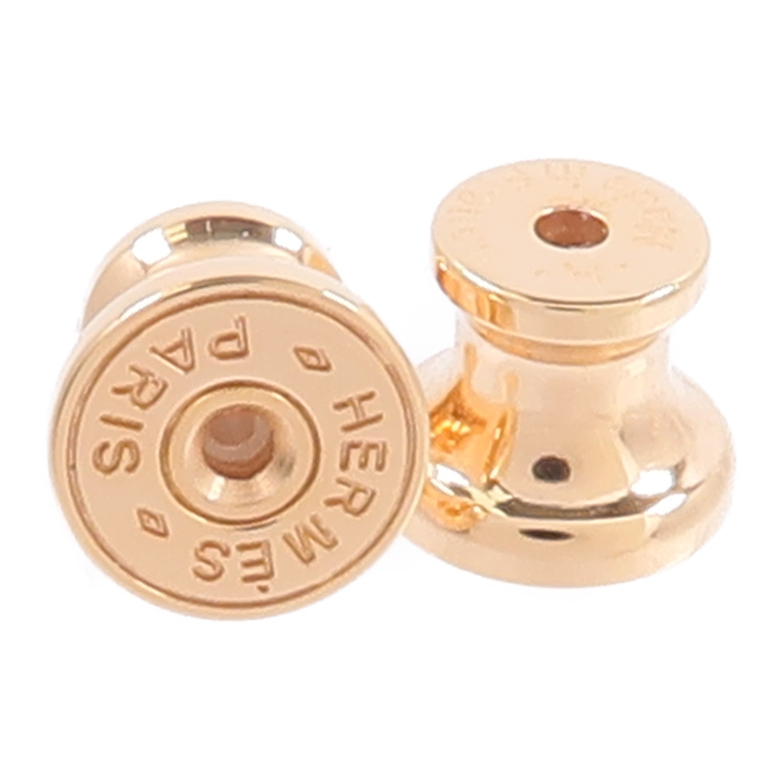 HERMES 金屬Mini Pop H Earrings耳環Blanc