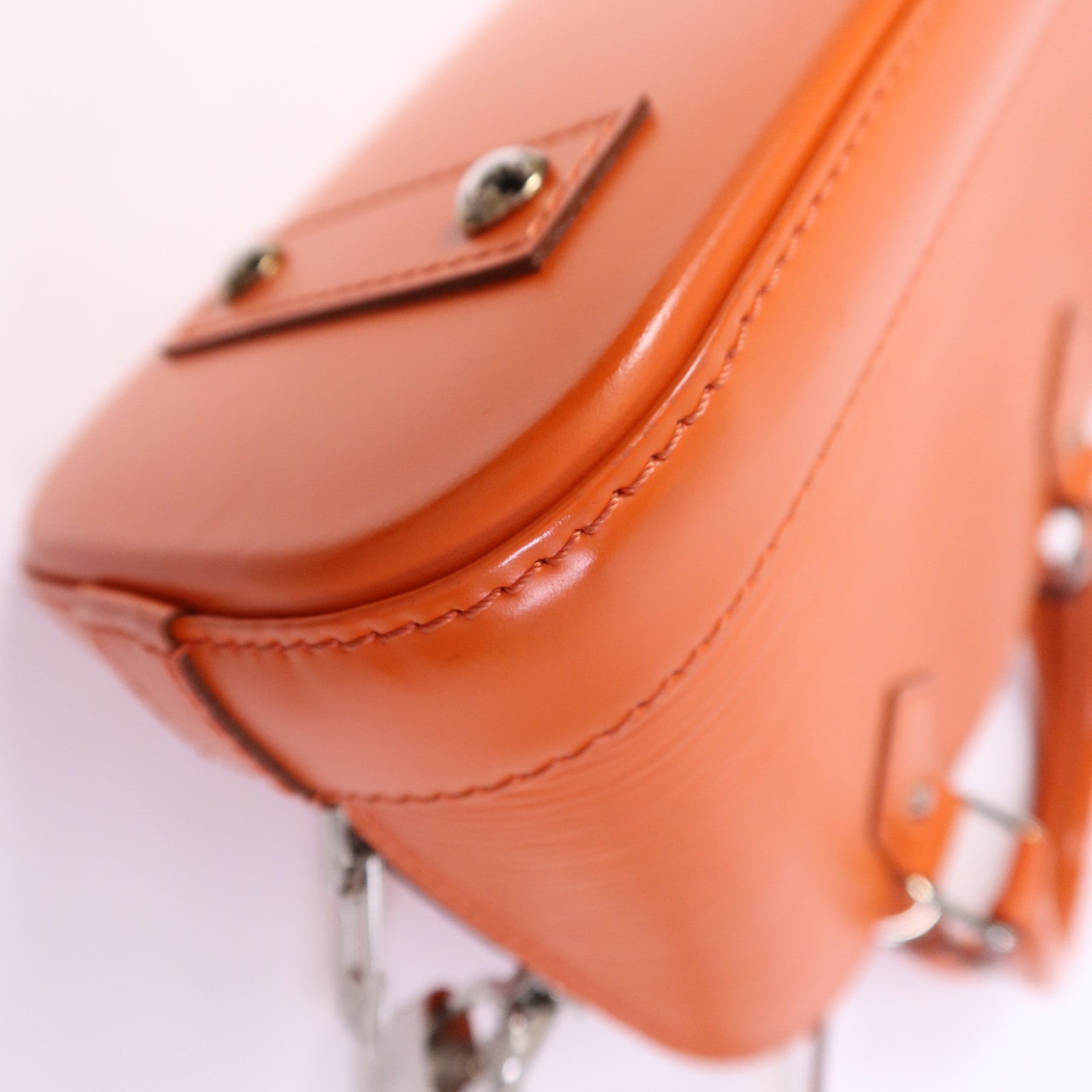 LOUIS VUITTON Epi Alma BB銀扣手挽肩背兩用袋