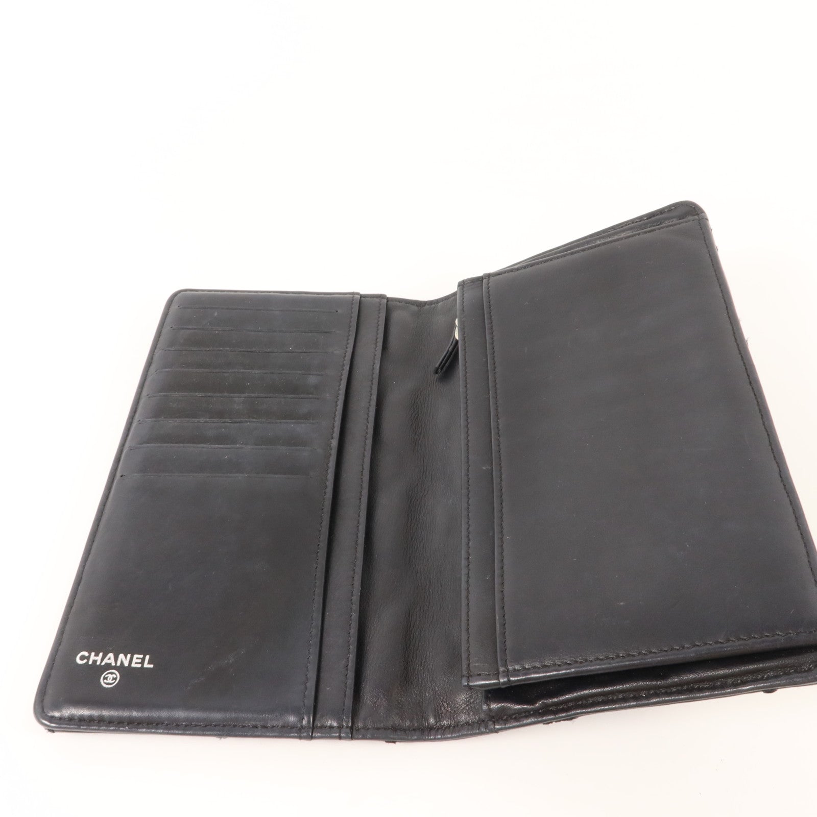 CHANEL 羊皮皮革Long Bifold Wallet長錢包