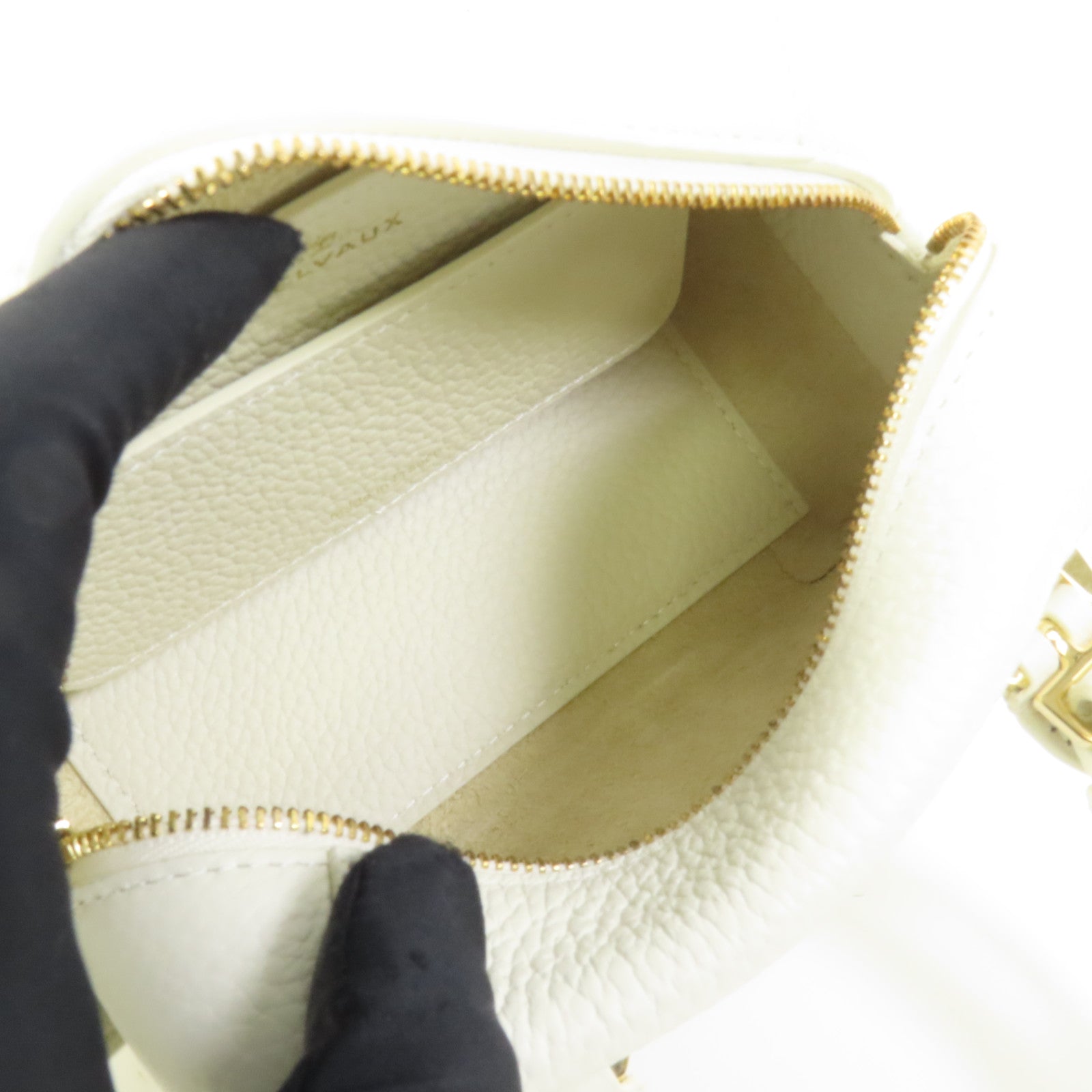 Delvaux 牛皮皮革Cool Box Nano金扣手挽肩背兩用袋