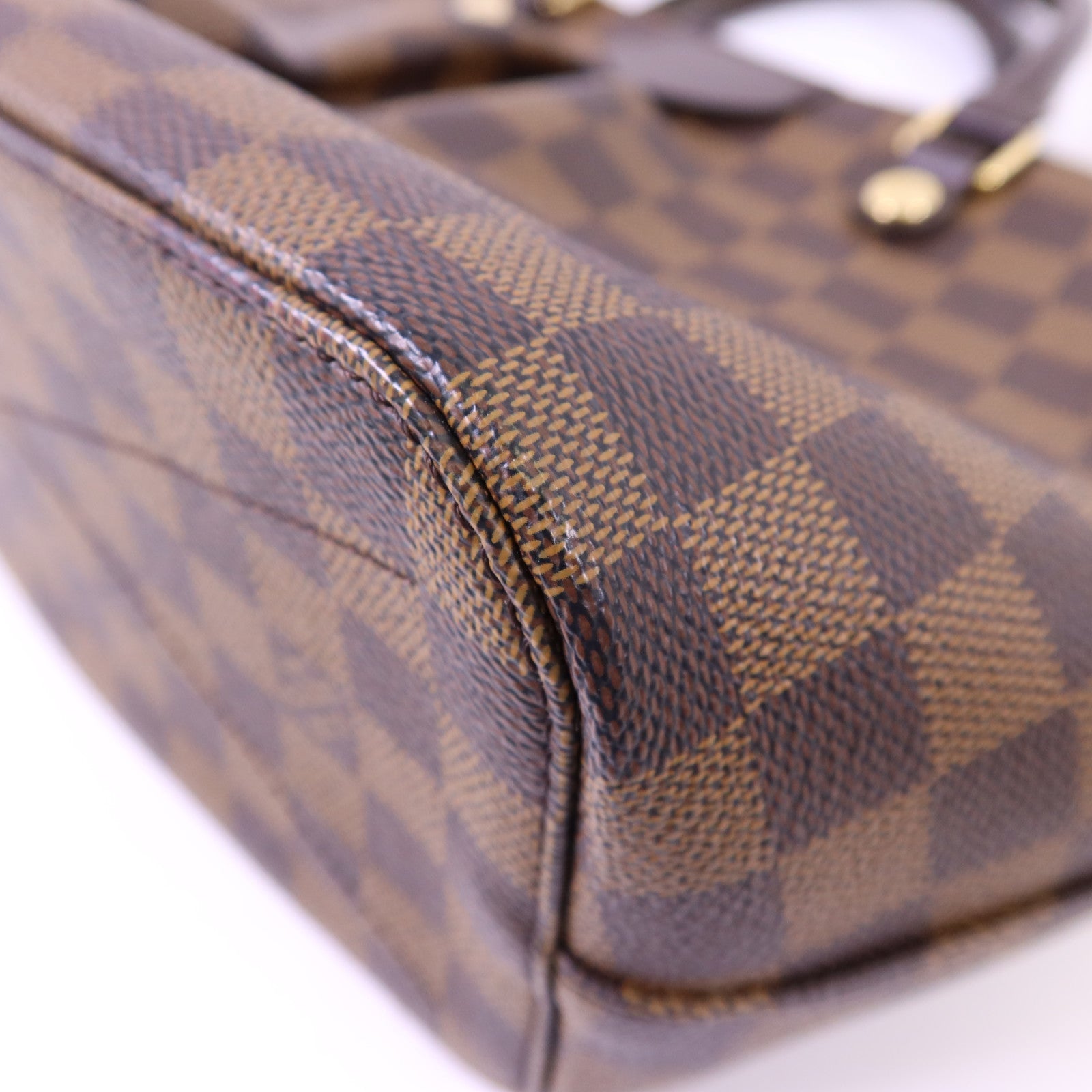 LOUIS VUITTON Damier Siena PM金扣手挽肩背兩用袋