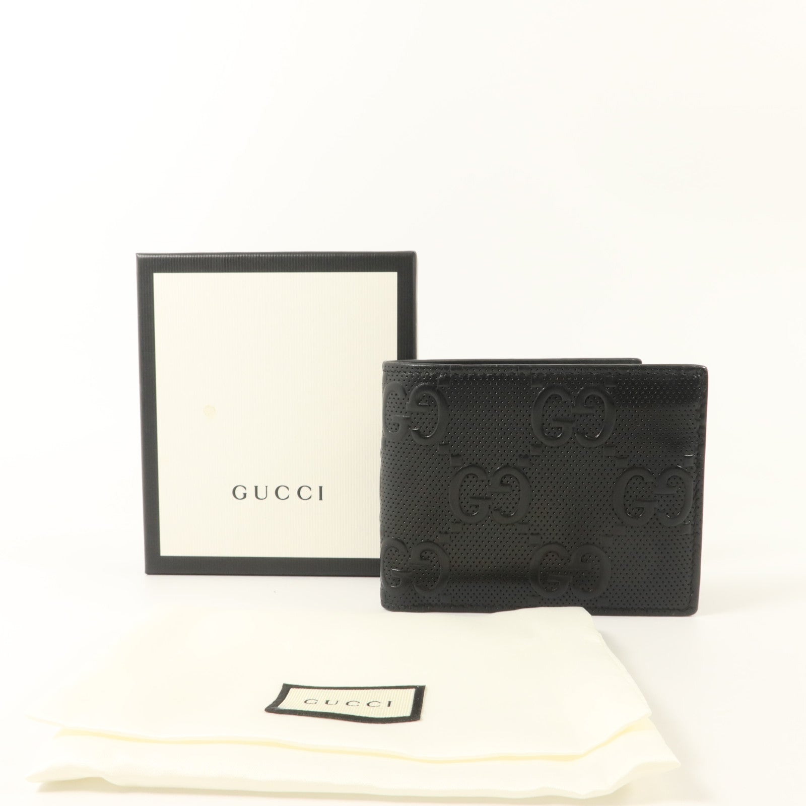 GUCCI 牛皮皮革GG Embossed Wallet錢包
