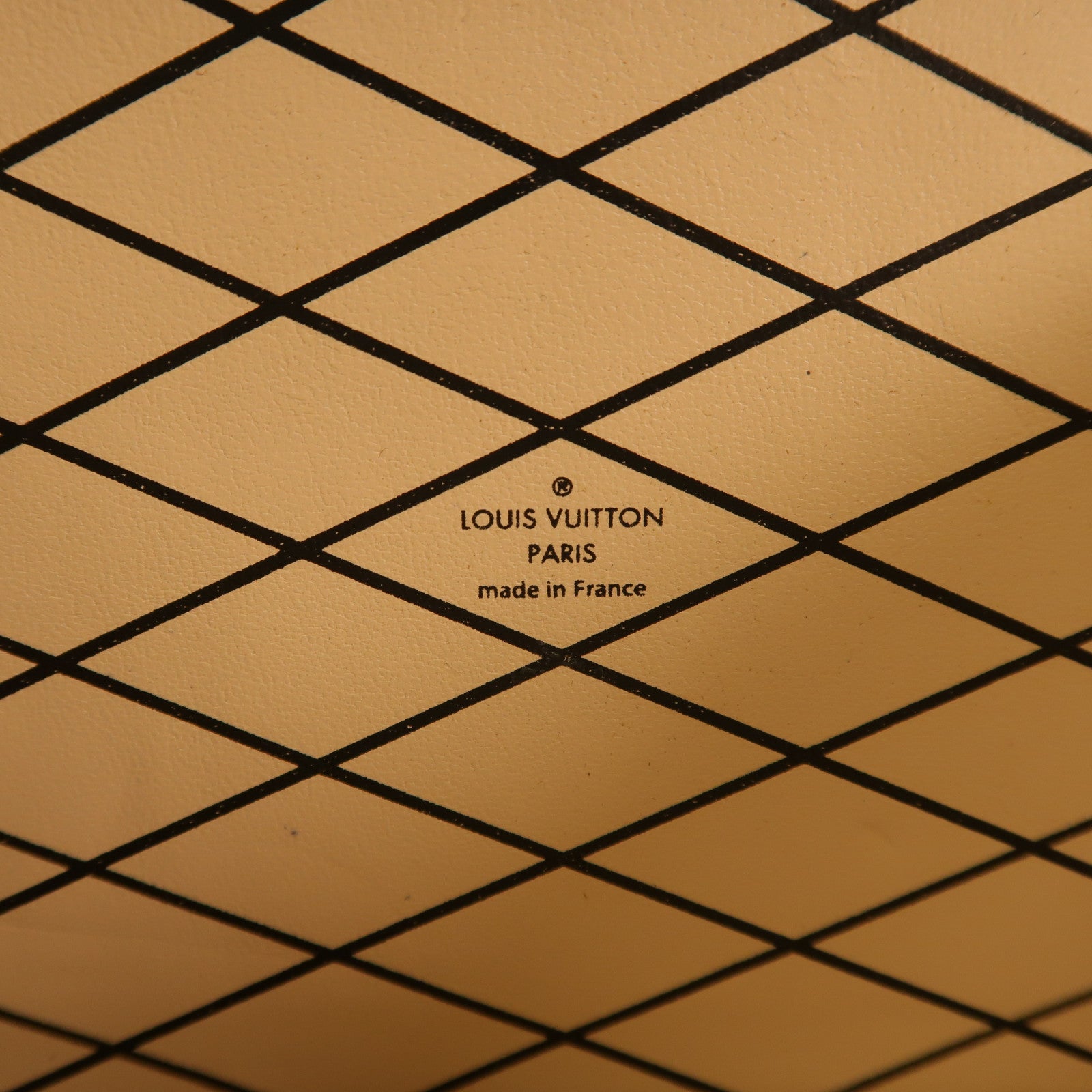 LOUIS VUITTON Monogram Petite Malle金扣肩背袋啡色/黃色