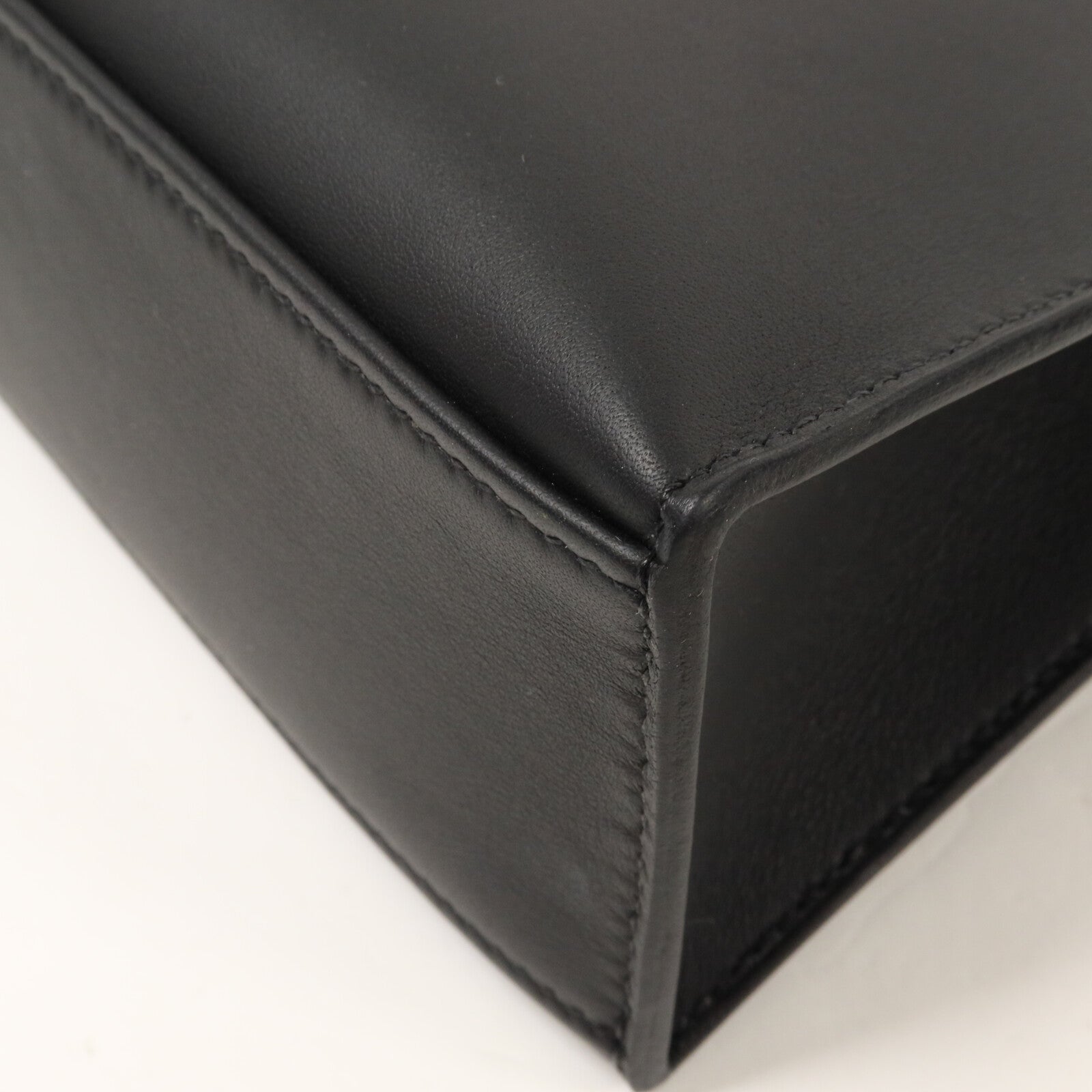 HERMES Swift皮革Kelly Pochette SPO手挽袋Noir/Craie