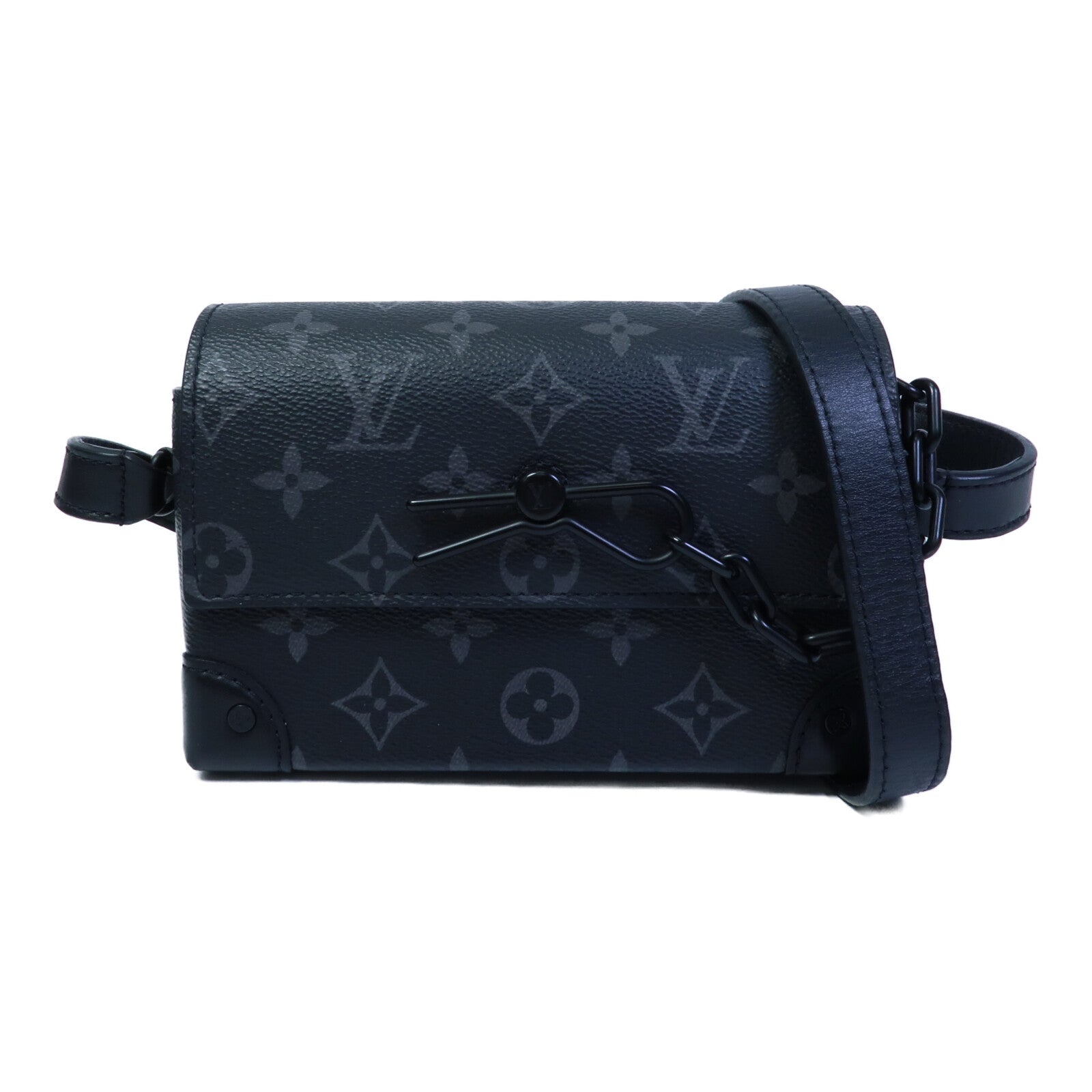 LOUIS VUITTON Monogram Eclipse Steamer Wearable Wallet肩背袋