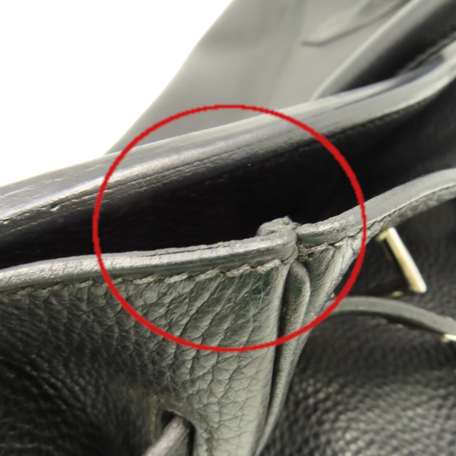 HERMES Clemence皮革Shoulder Birkin銀扣肩背袋黑色