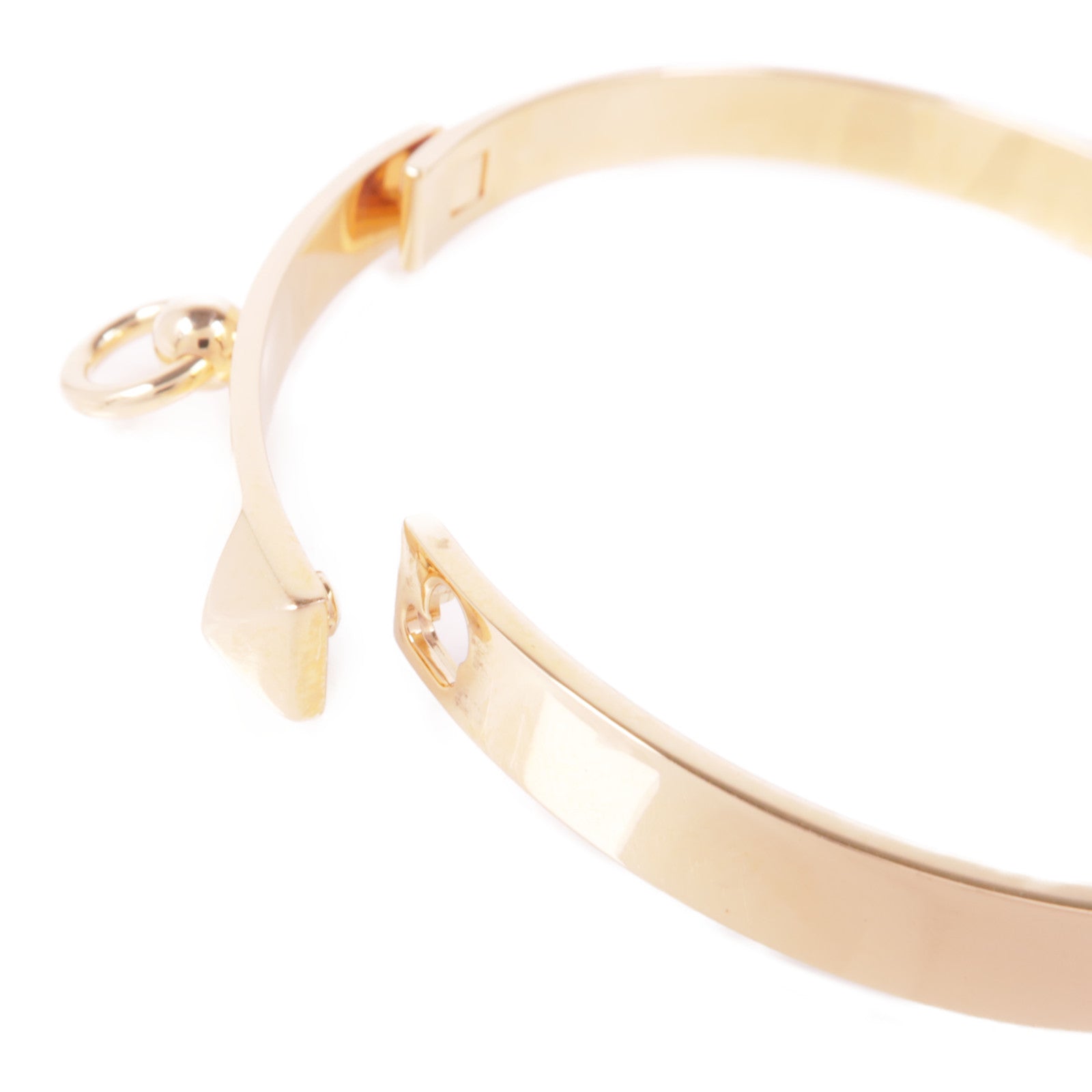 HERMES 18K玫瑰金Collier De Chien手鐲
