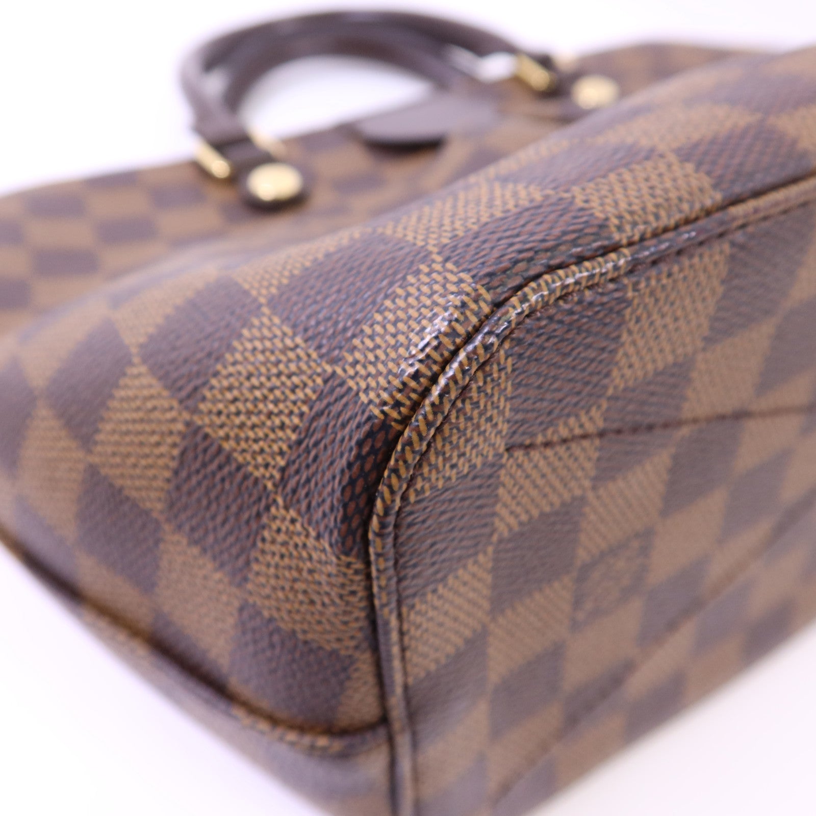 LOUIS VUITTON Damier Siena PM金扣手挽肩背兩用袋