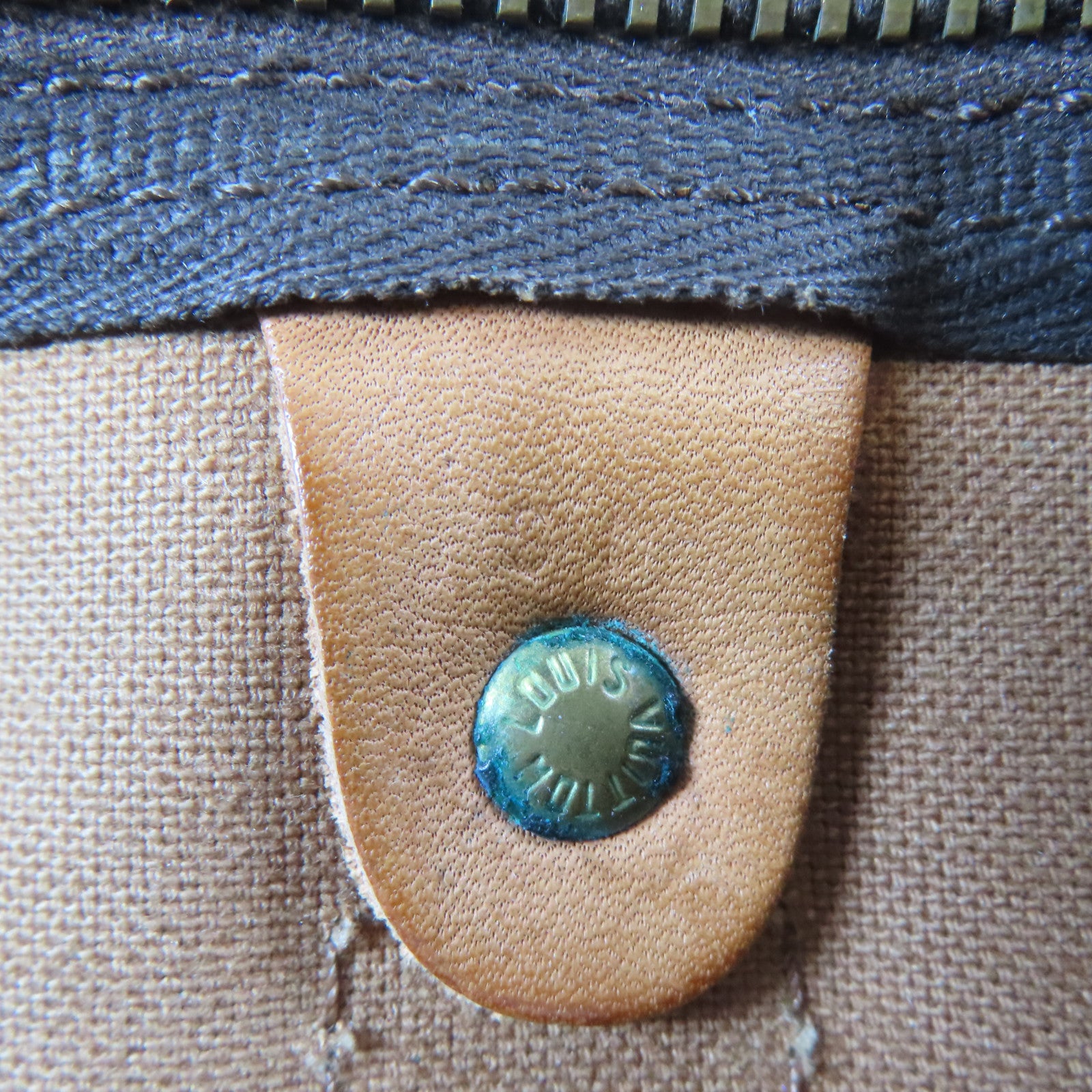 LOUIS VUITTON Monogram Keepall 55金扣手挽袋啡色