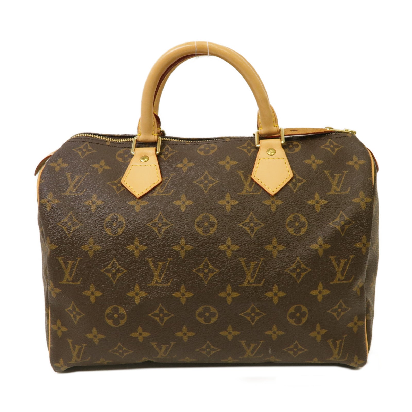 LOUIS VUITTON Monogram Speedy 30金扣手挽袋啡色