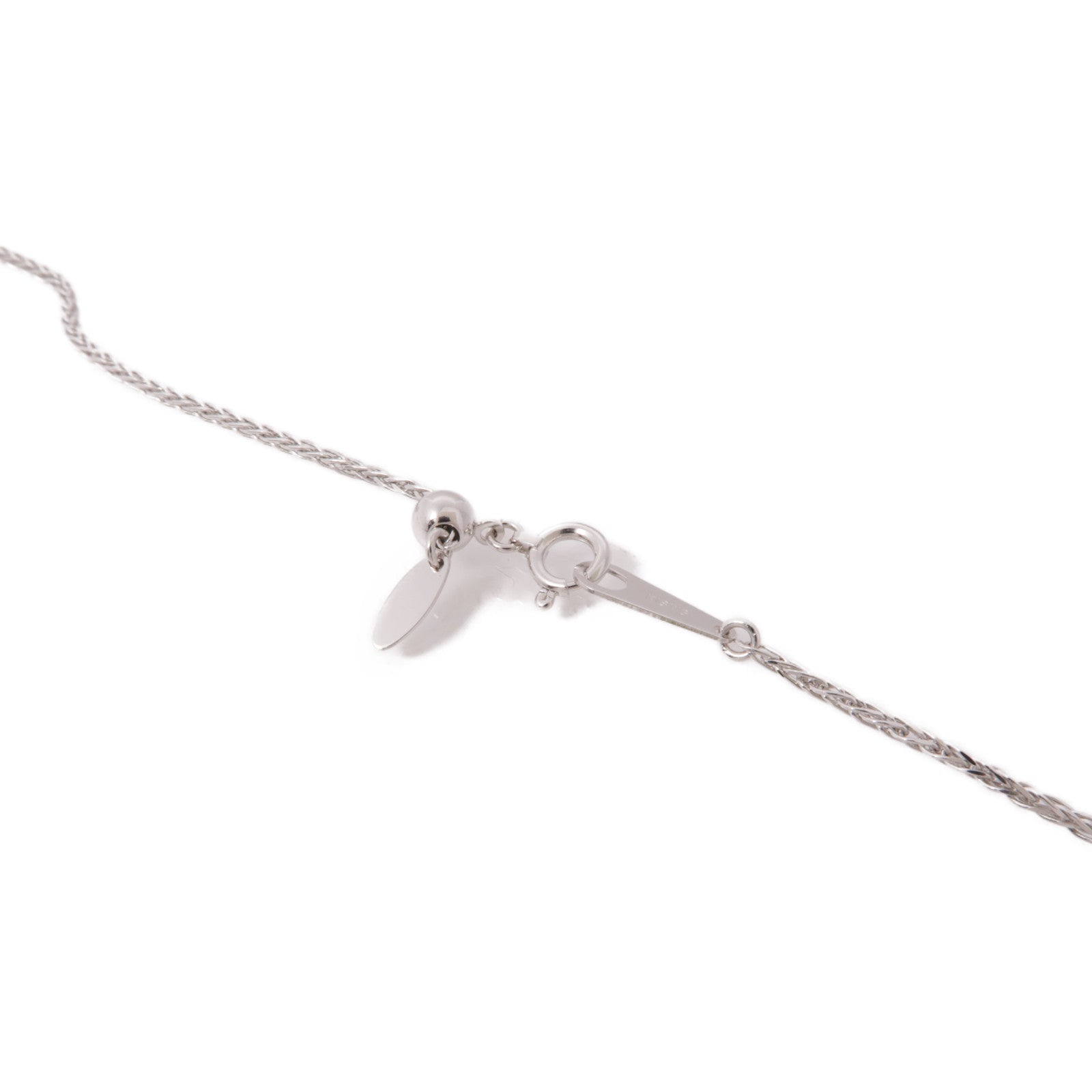 JEWELRY Peridot Diamond Necklace 18K White Gold