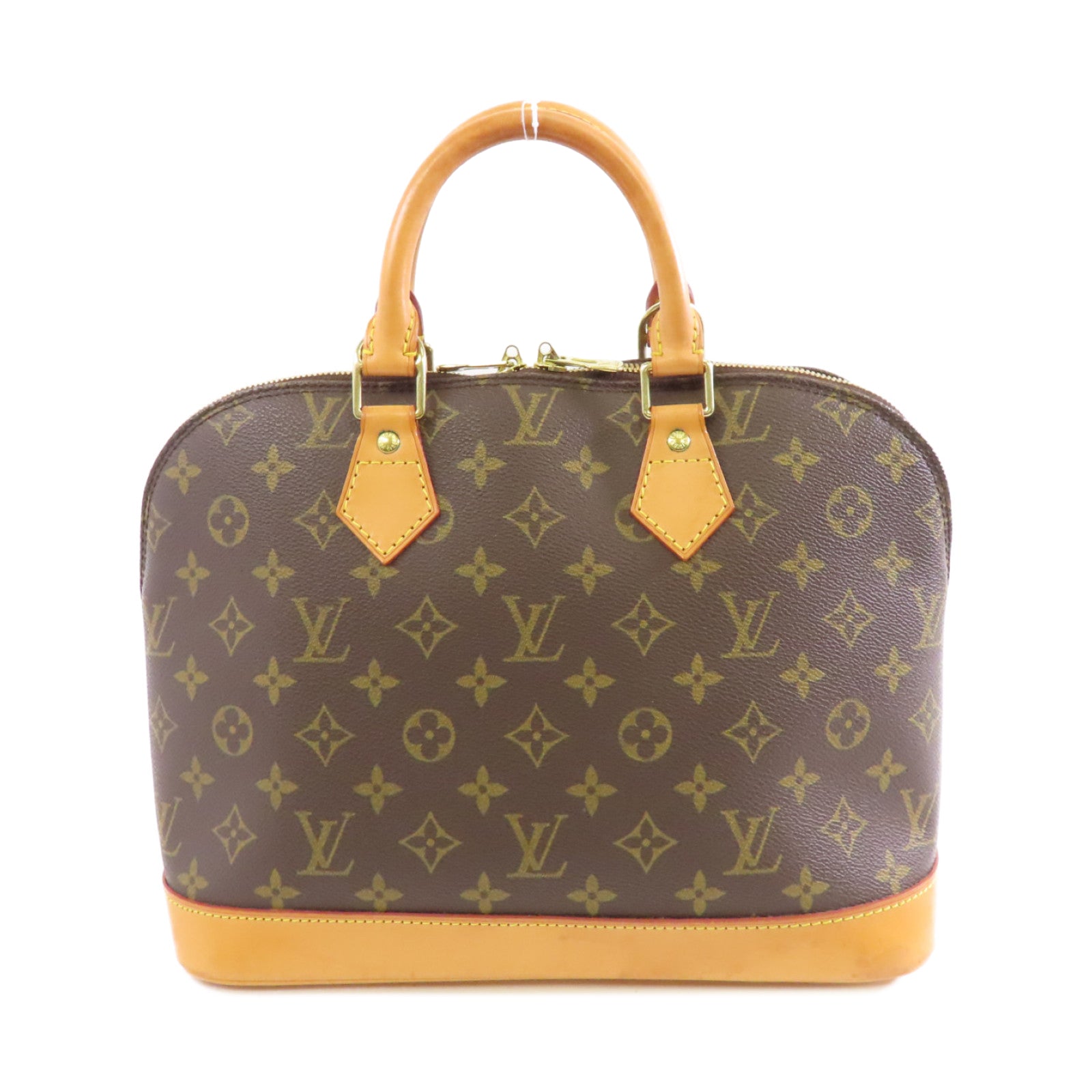LOUIS VUITTON 【激減優惠】Monogram Alma PM金扣手挽袋啡色
