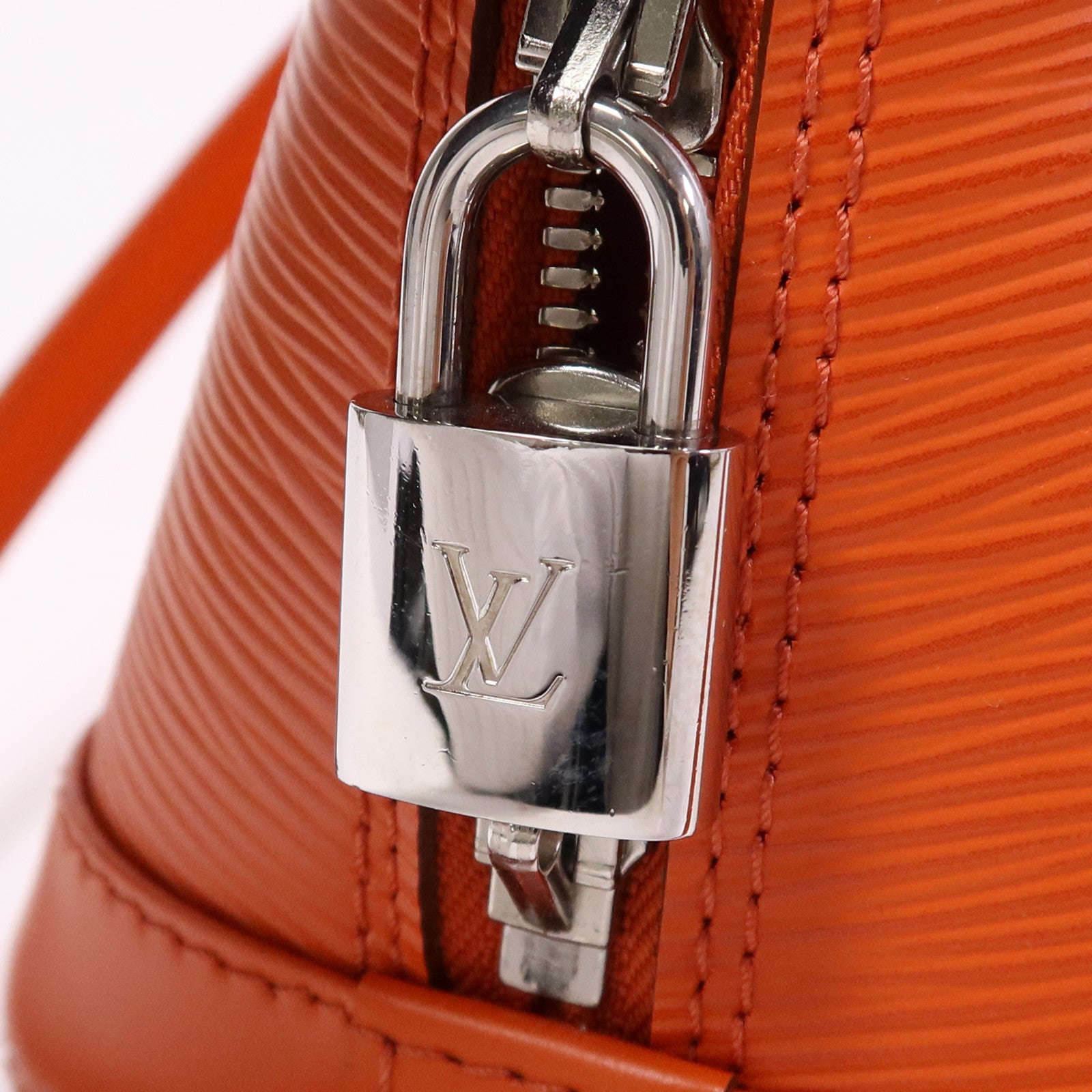 LOUIS VUITTON Epi Alma BB銀扣手挽肩背兩用袋