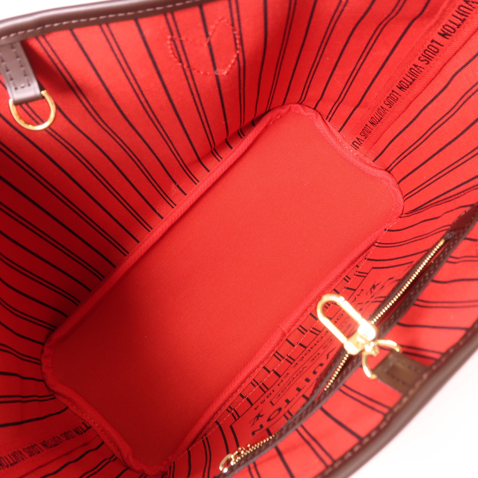 LOUIS VUITTON Damier Neverfull PM金扣肩背袋