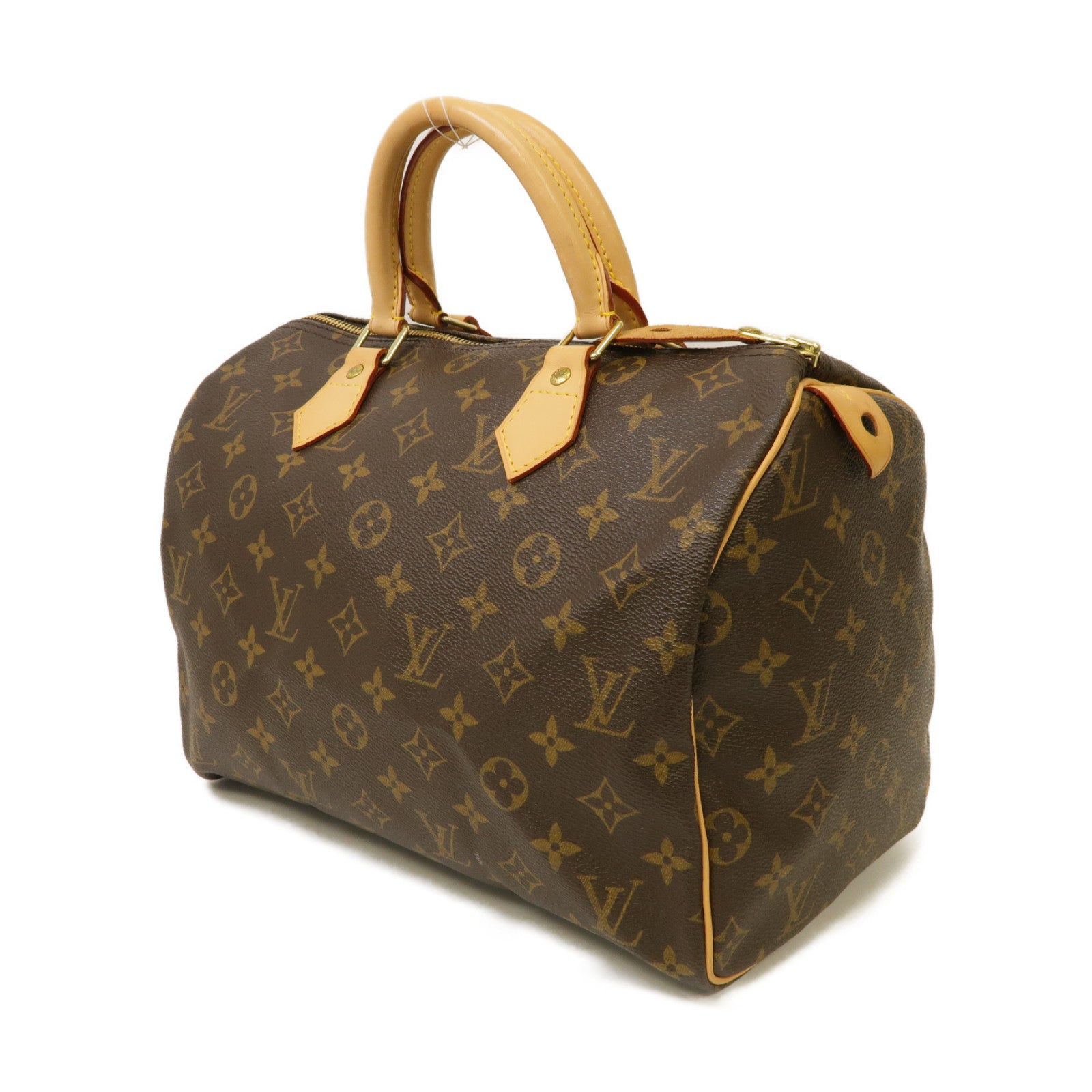 LOUIS VUITTON Monogram Speedy 30金扣手挽袋啡色